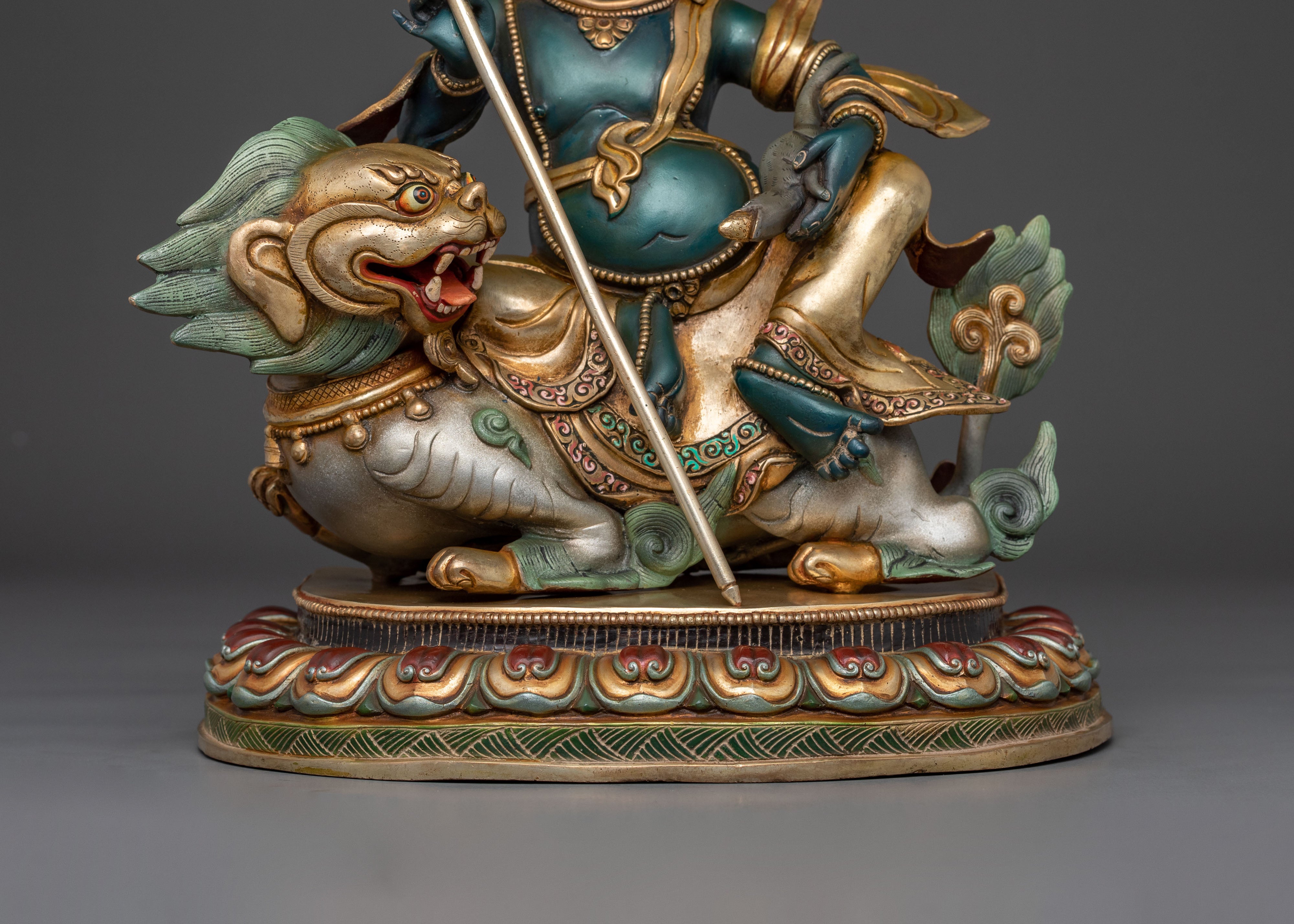 Sacred Namtoshe Wealth Deity Statue, Handcrafted in Nepal