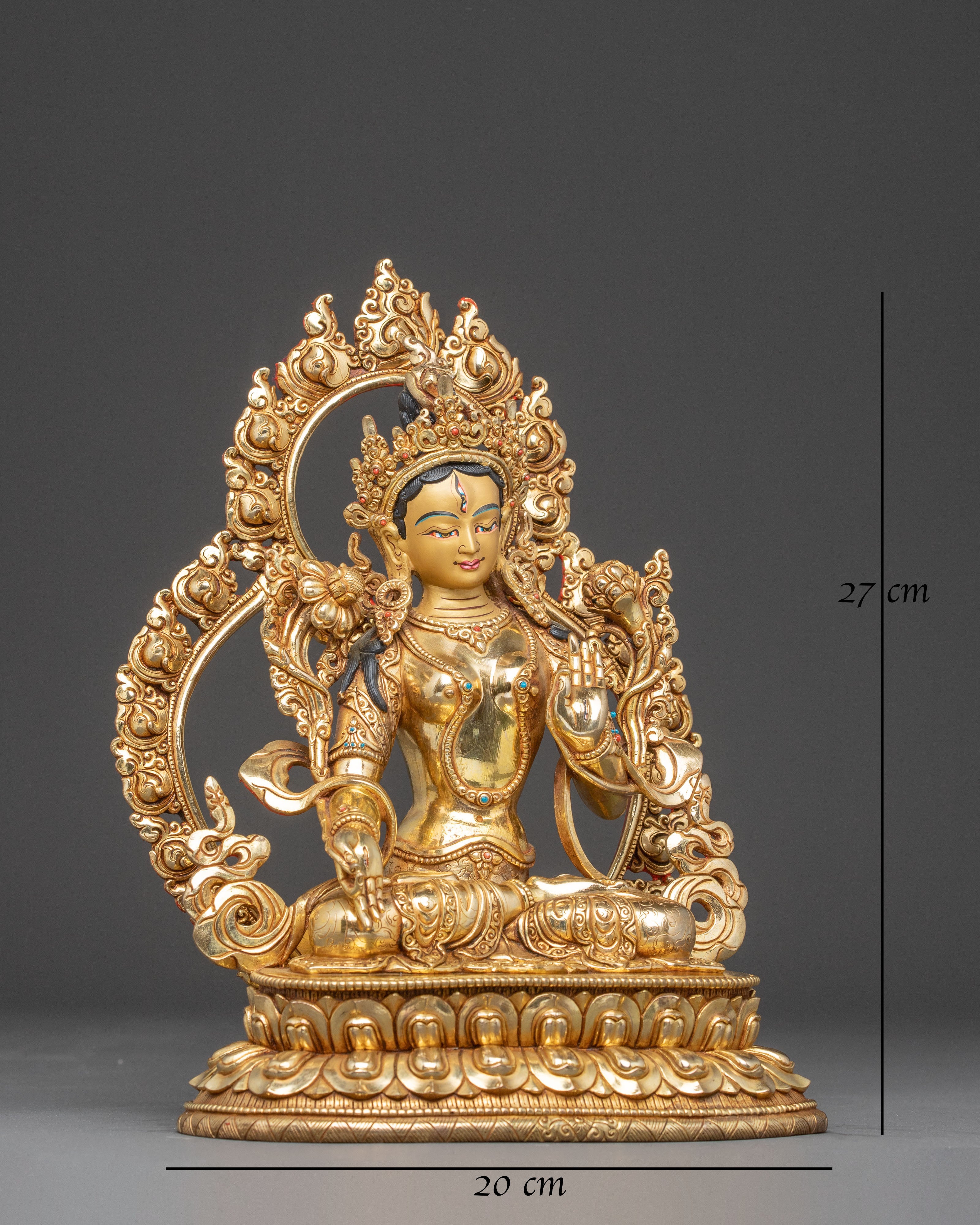 White Tara Handmade Copper Statue