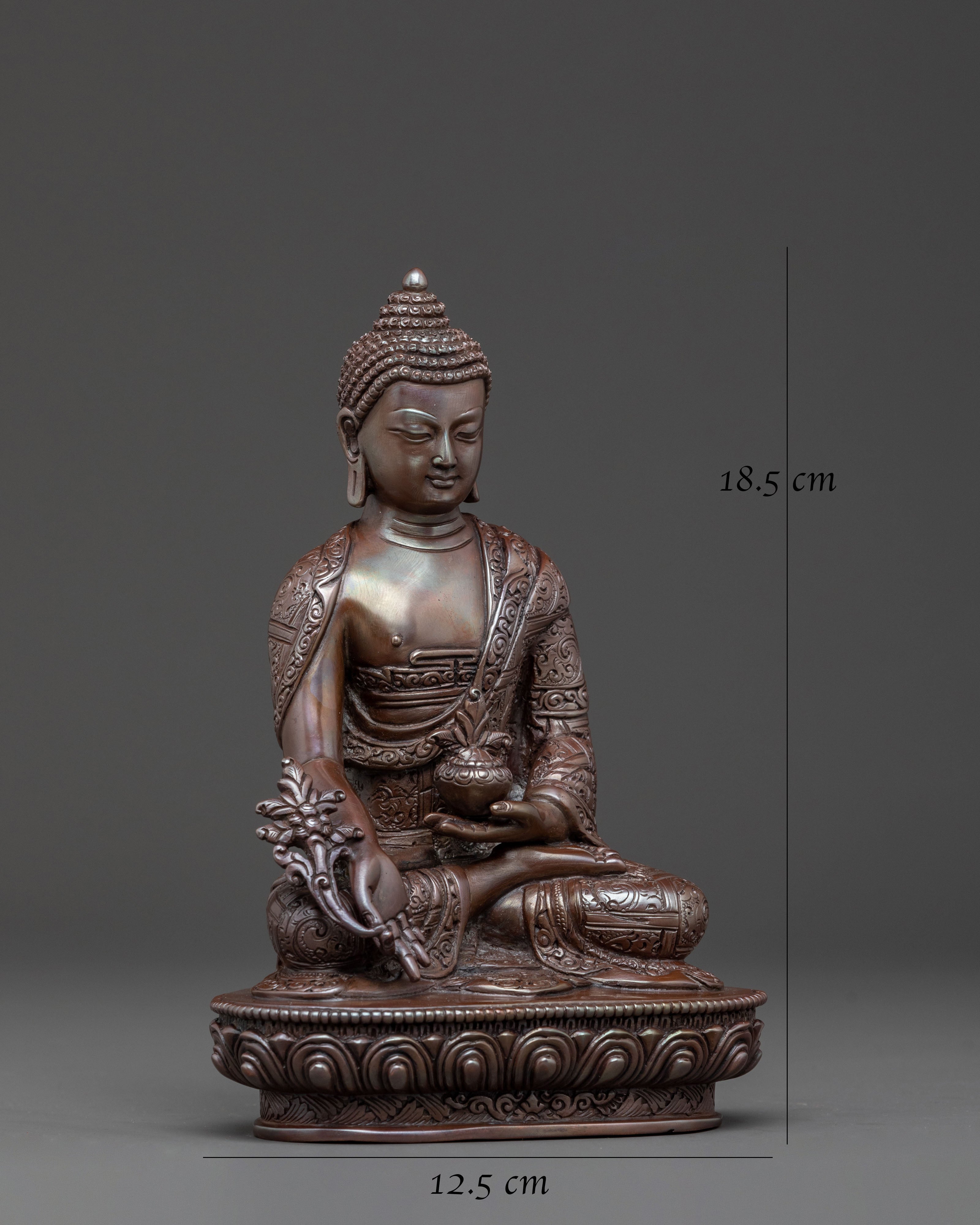 Handcrafted Medicine Buddha Statue of Healing