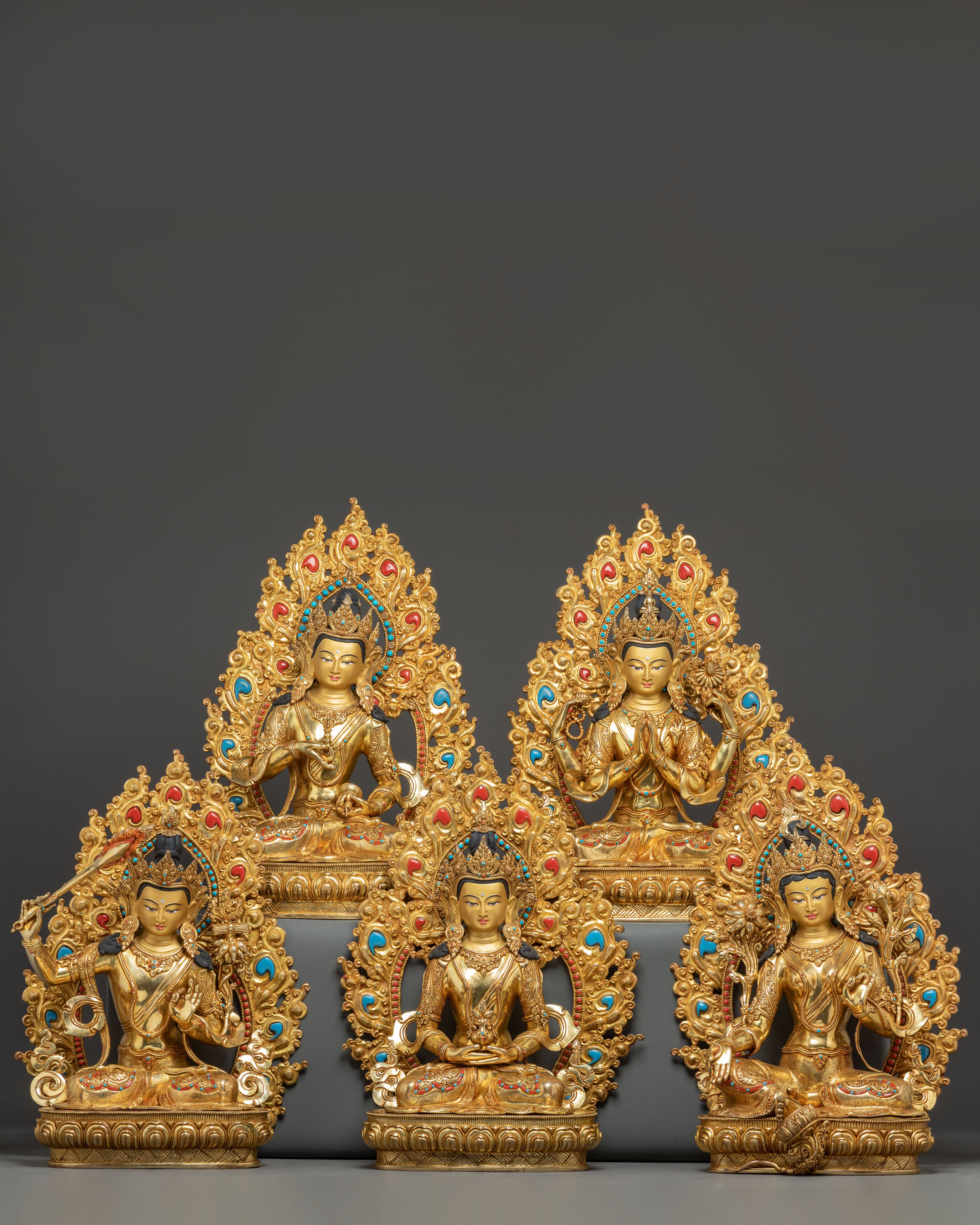 Bodhisattva Set | Copper Handmade Statue