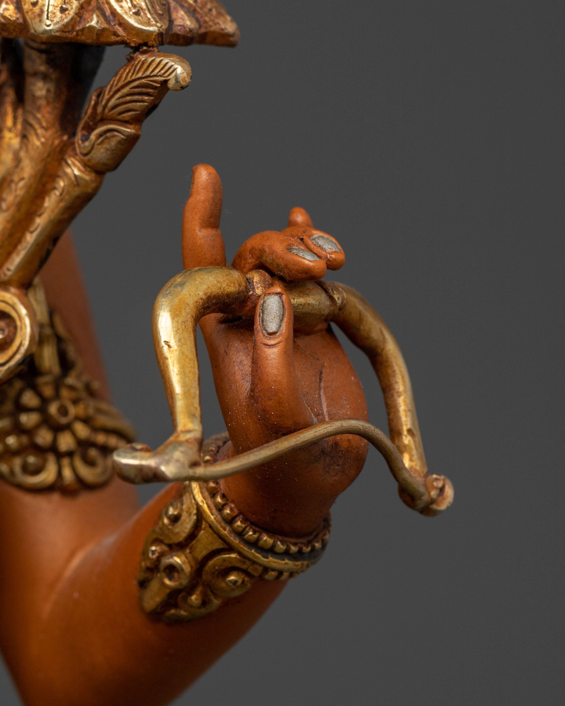 Handcrafted Maha Manjushri Statue: Divine Form