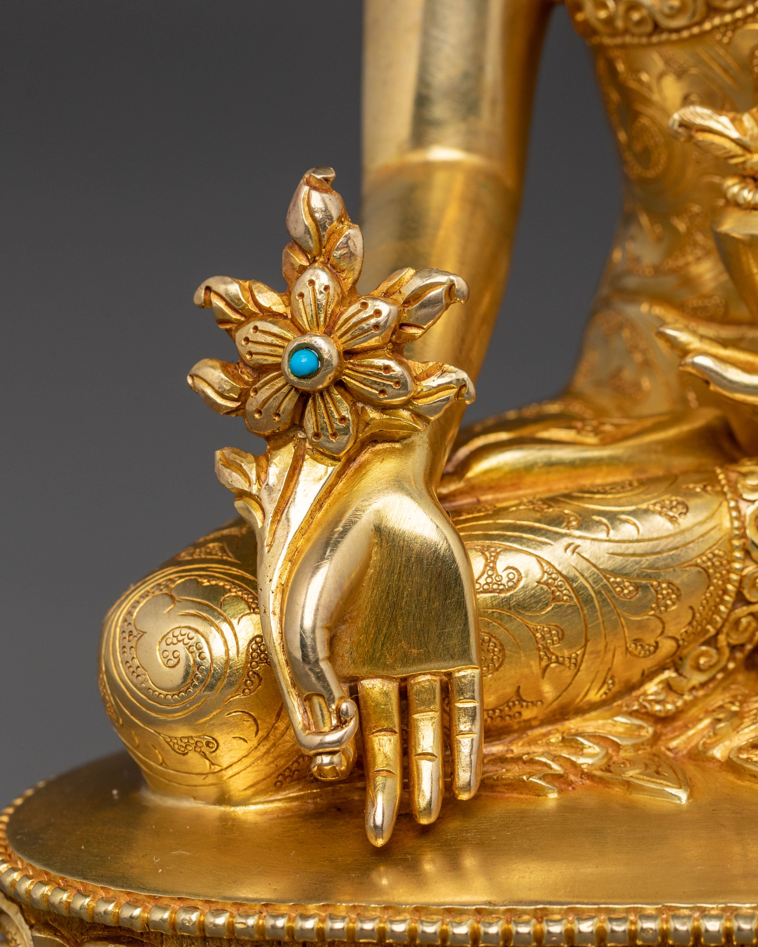 Handmade Medicine Buddha Statue | Spiritual Healing
