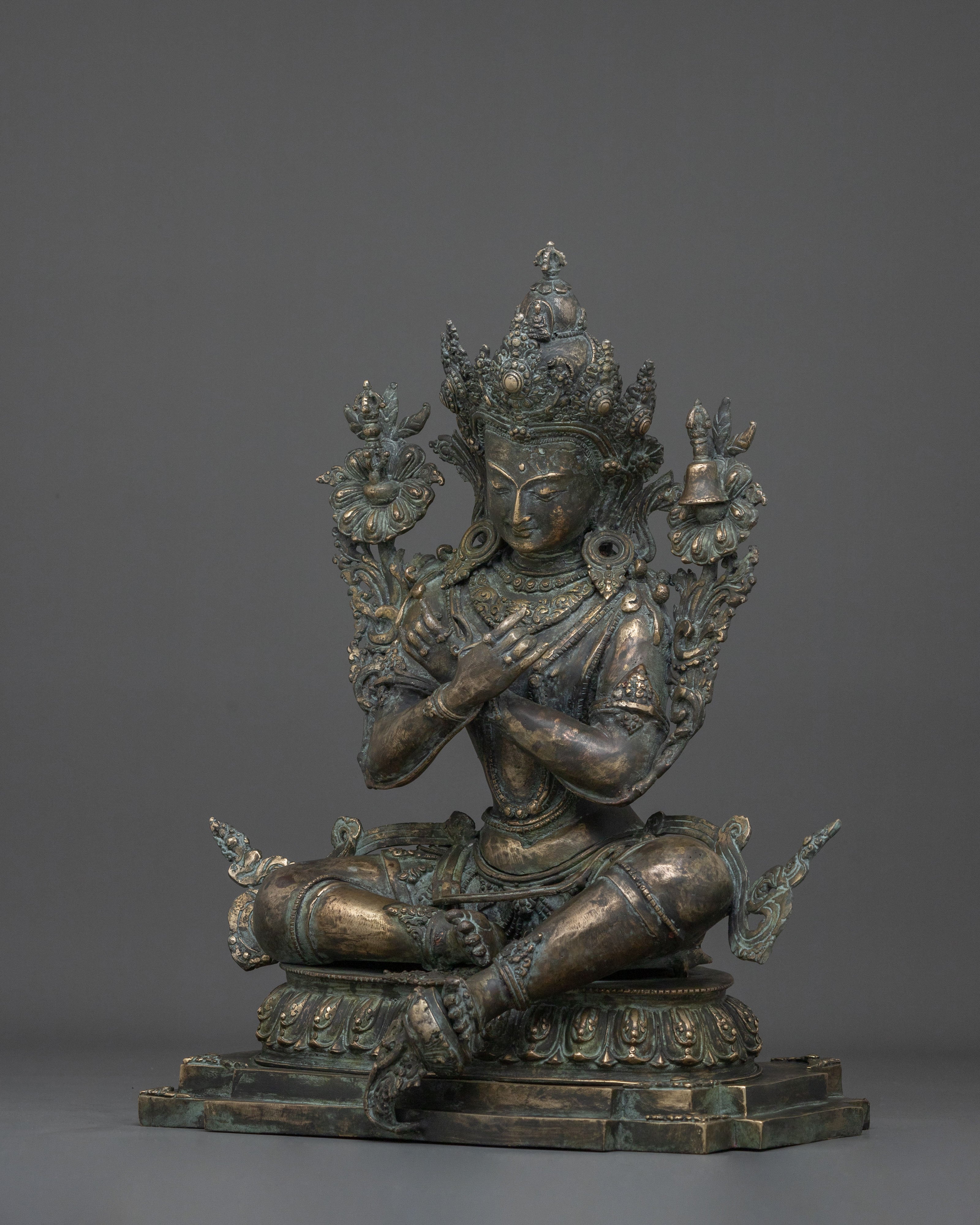 Vajradhara Copper Sculpture | Bronze Figurine of Wisdom