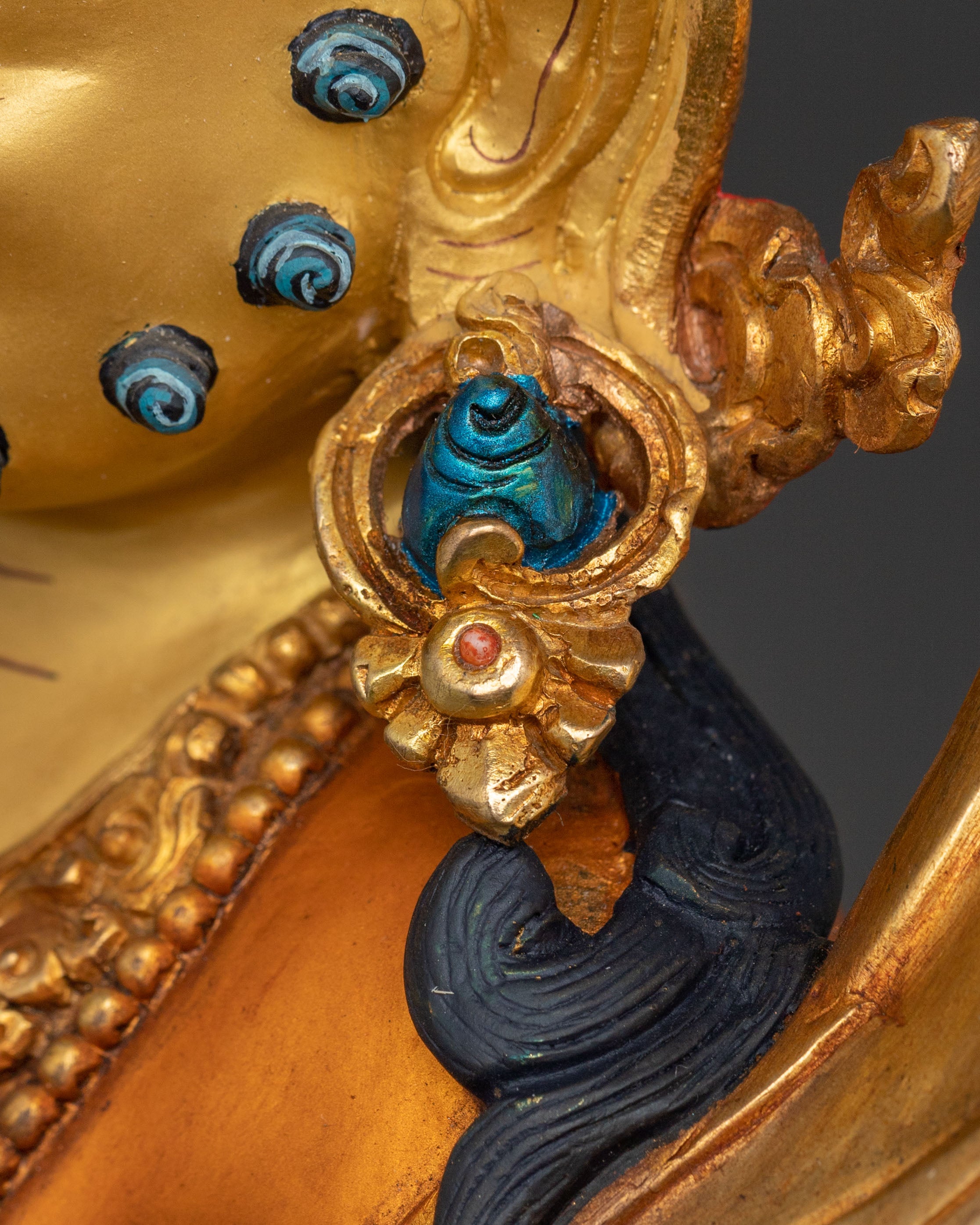 Yellow Dzambhala Sacred Statue | Himalayan Prosperity Art