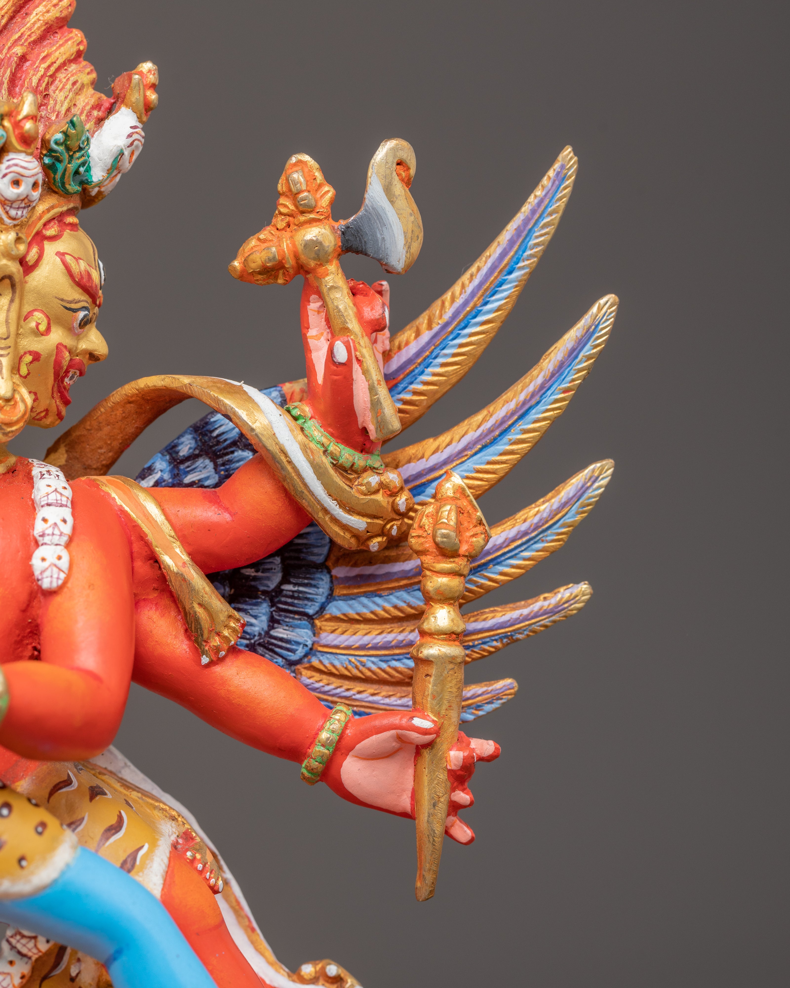 Powerful Yidam Protector Hevajra Statue | Vajrayana Tantric Icon