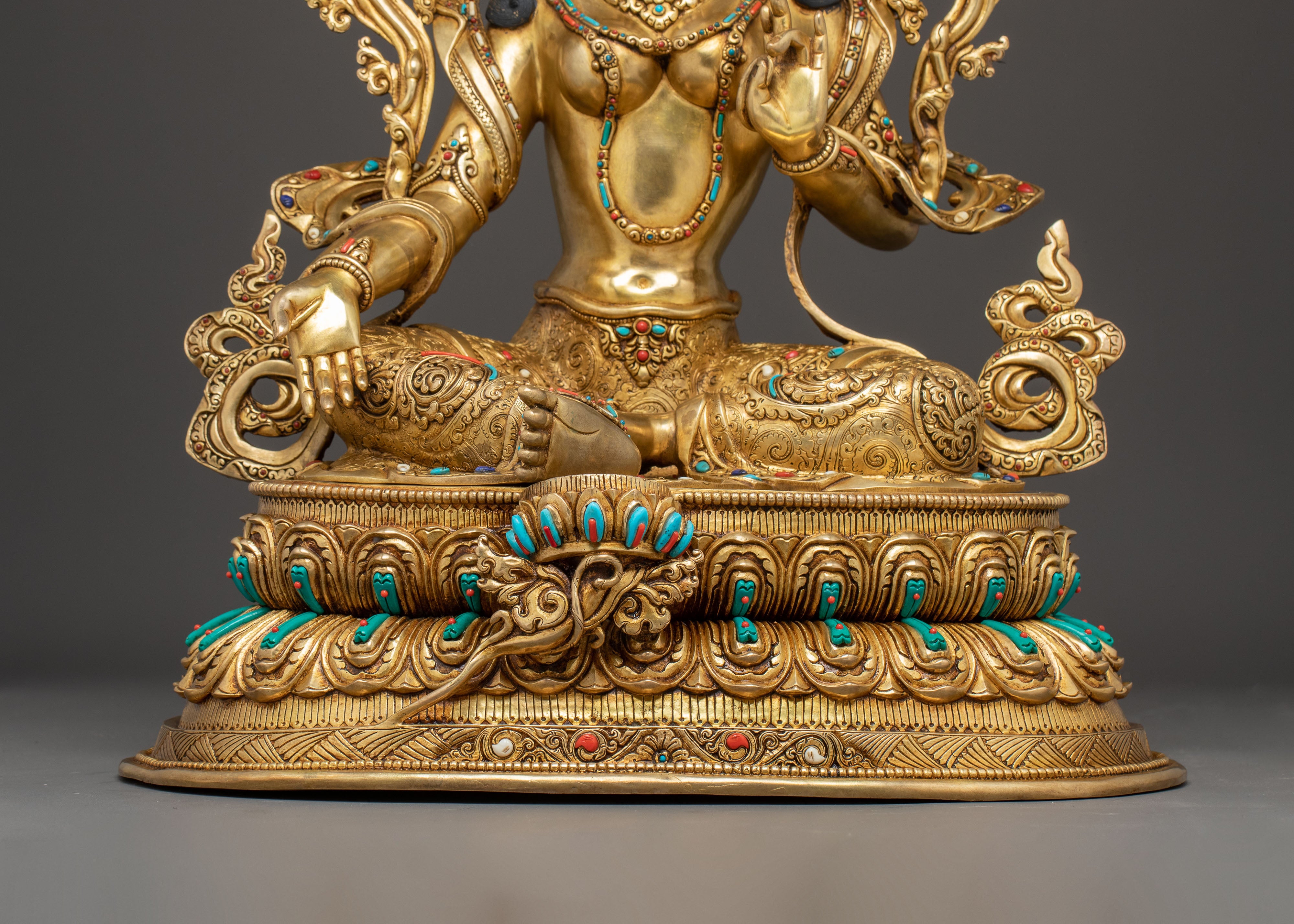 Green Tara Sculpture: Mother of Love and Compassion | Himalayan Artwork
