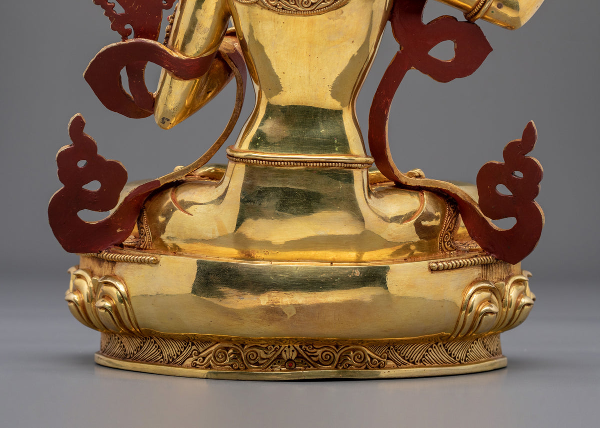 Manjushri Statue | Tibetan Bodhisattva Sacred Figurine