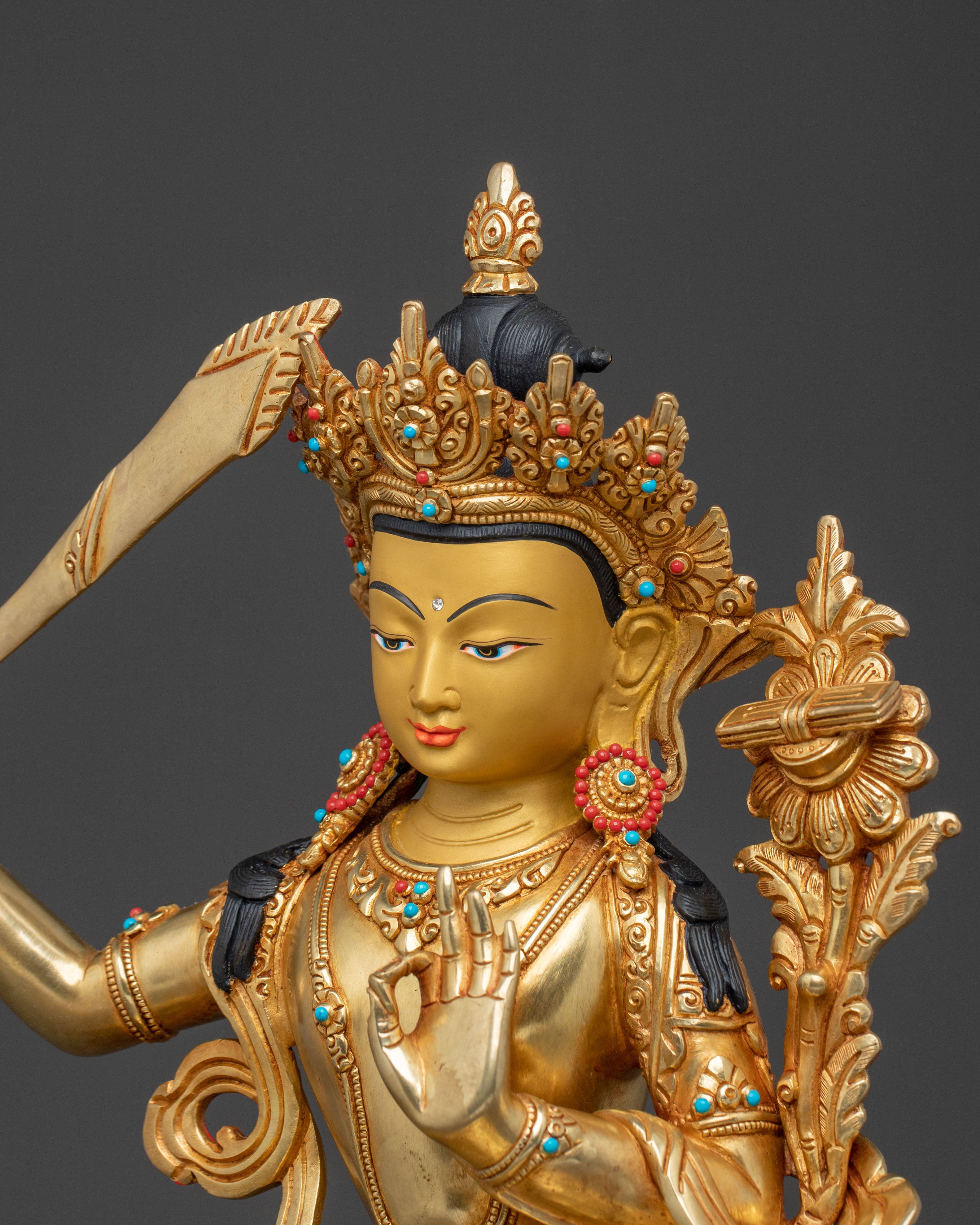 Manjushri Wisdom Statue | Buddhist Altar Decor