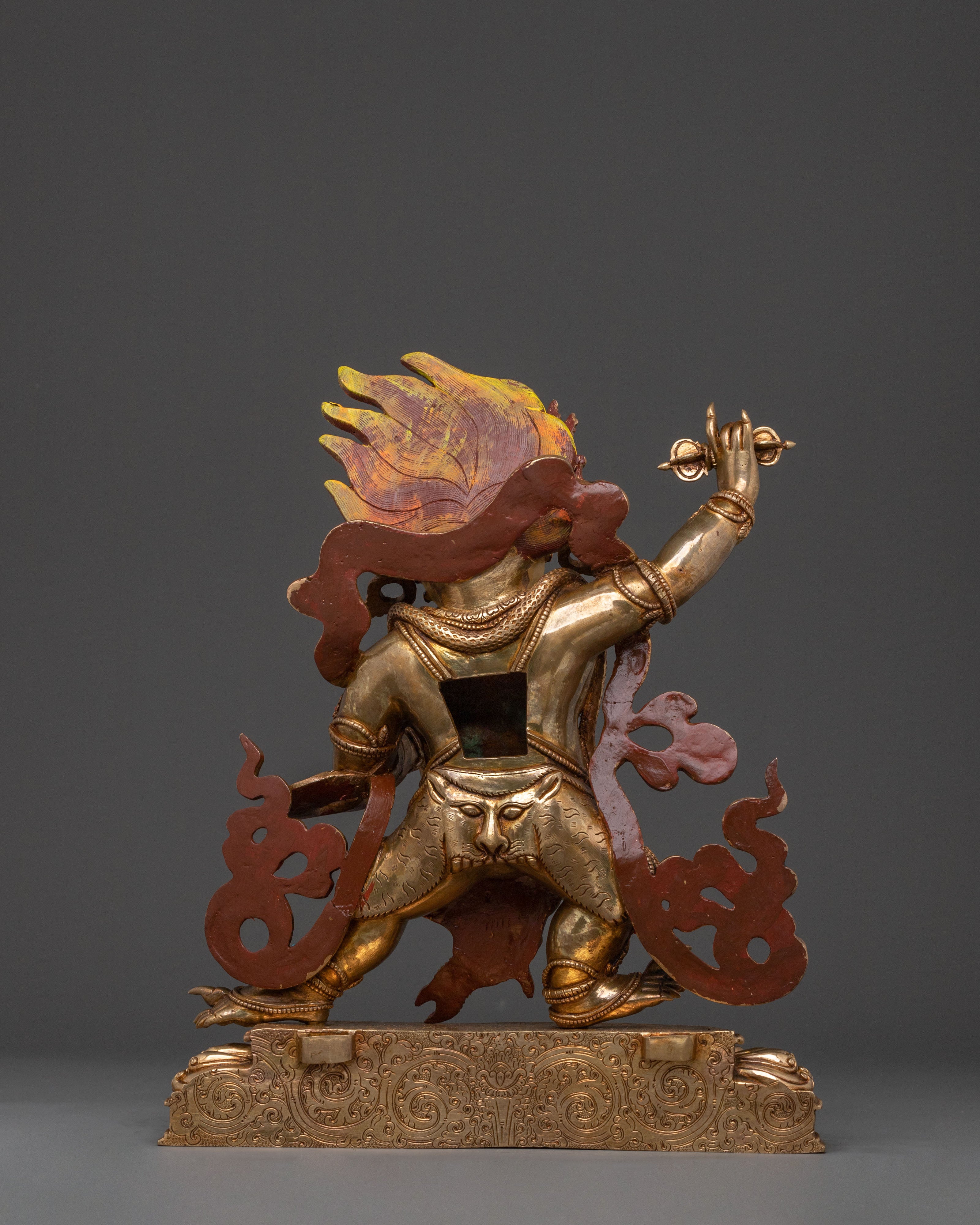 Vajrapani Statue: 24K Gold Gilded Sacred Bodhisattva