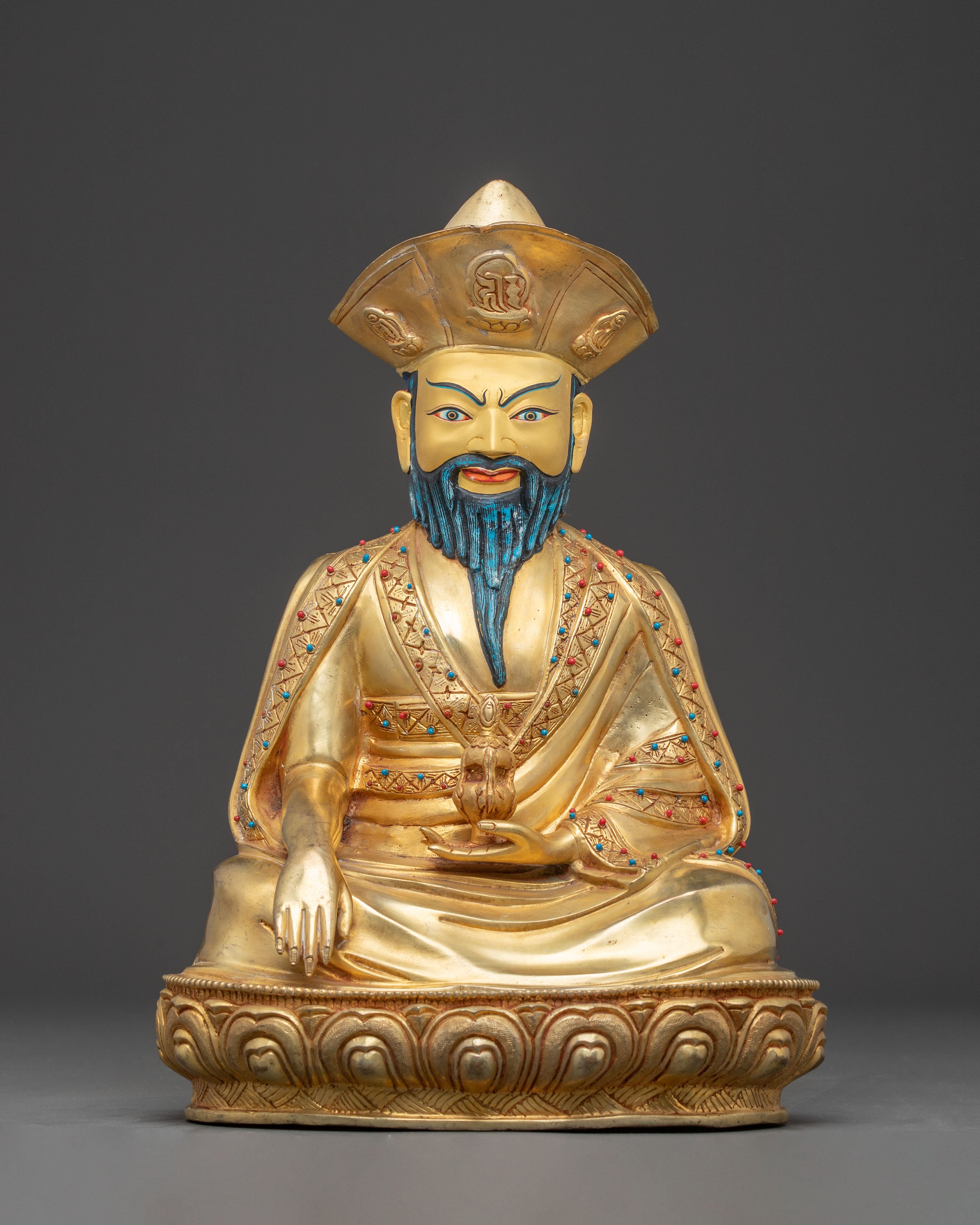 Guru Shapdum Golden Handmade Statue