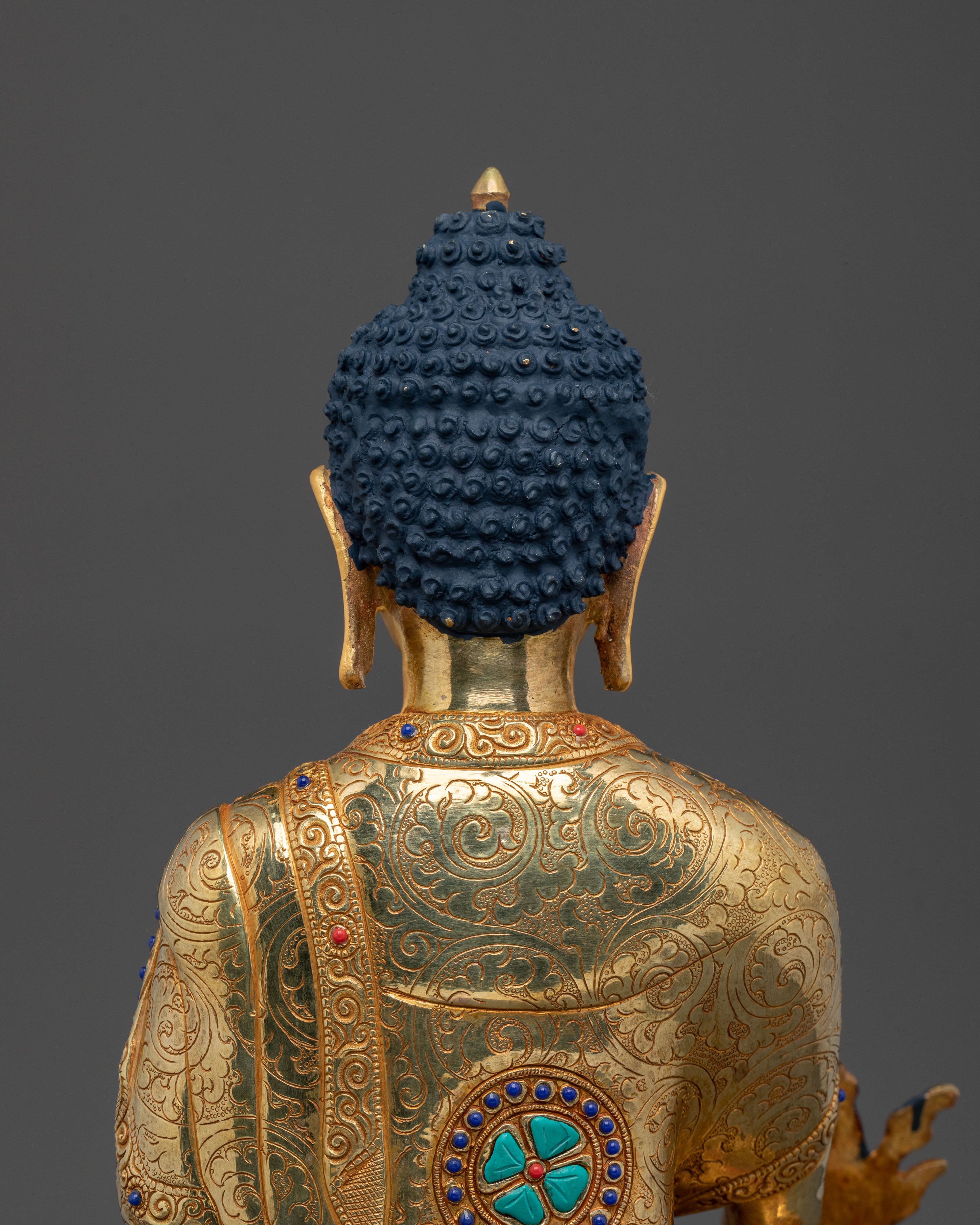 Hand-Carved Medicine Buddha Rupa | Healing Deity
