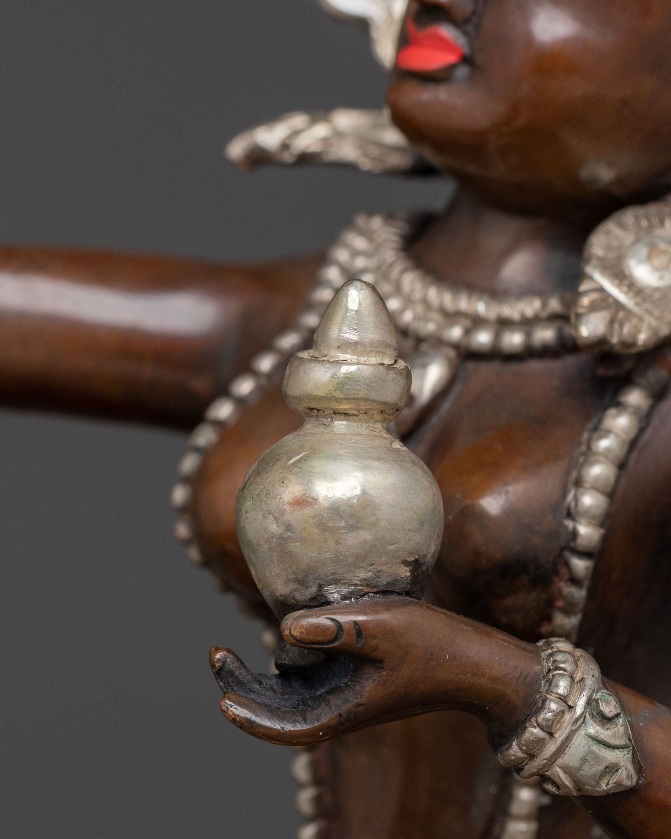 Black Dzambhala Copper Statue: Eliminate Poverty