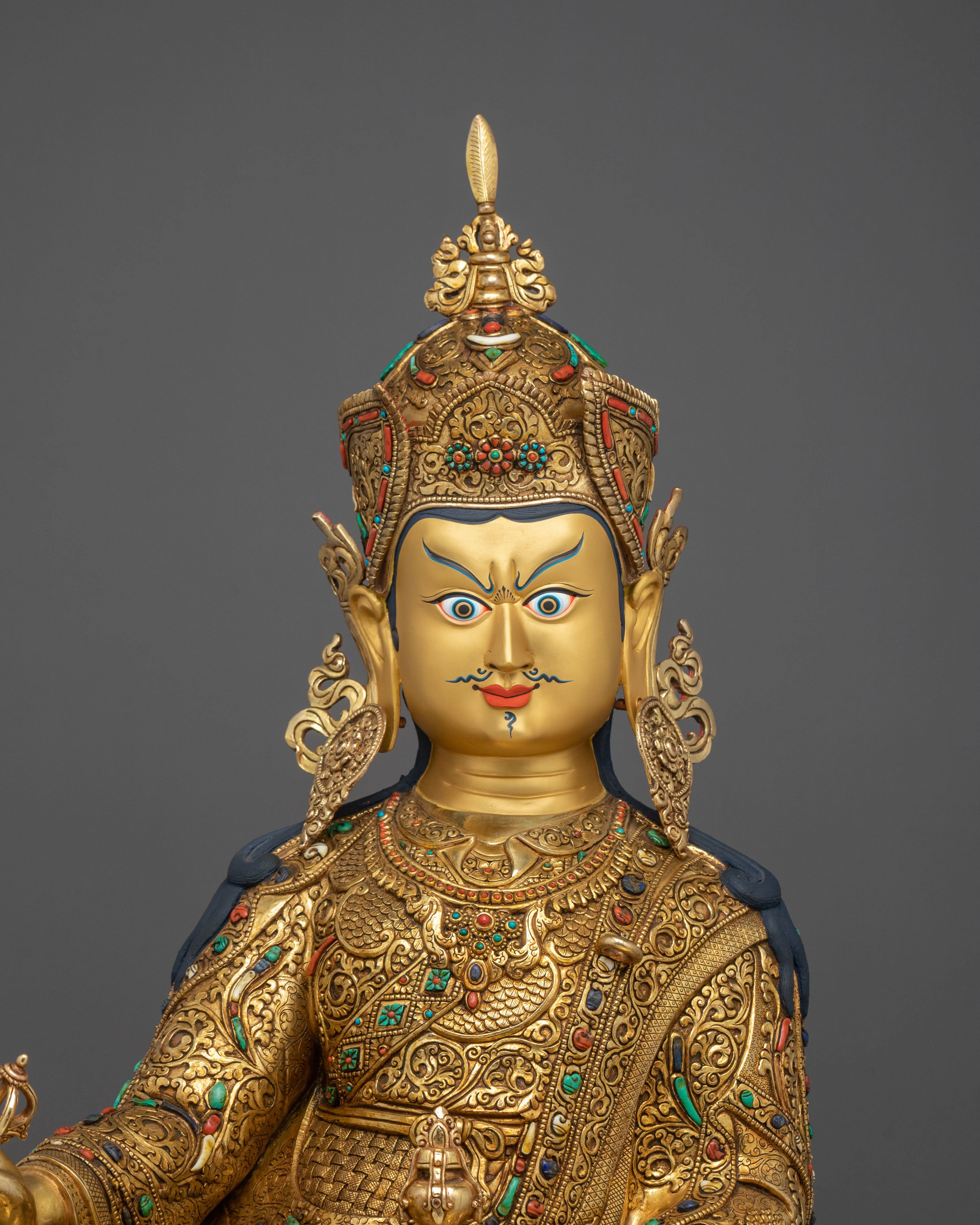 Guru Rinpoche Statue of Spiritual Learning | Home Decor