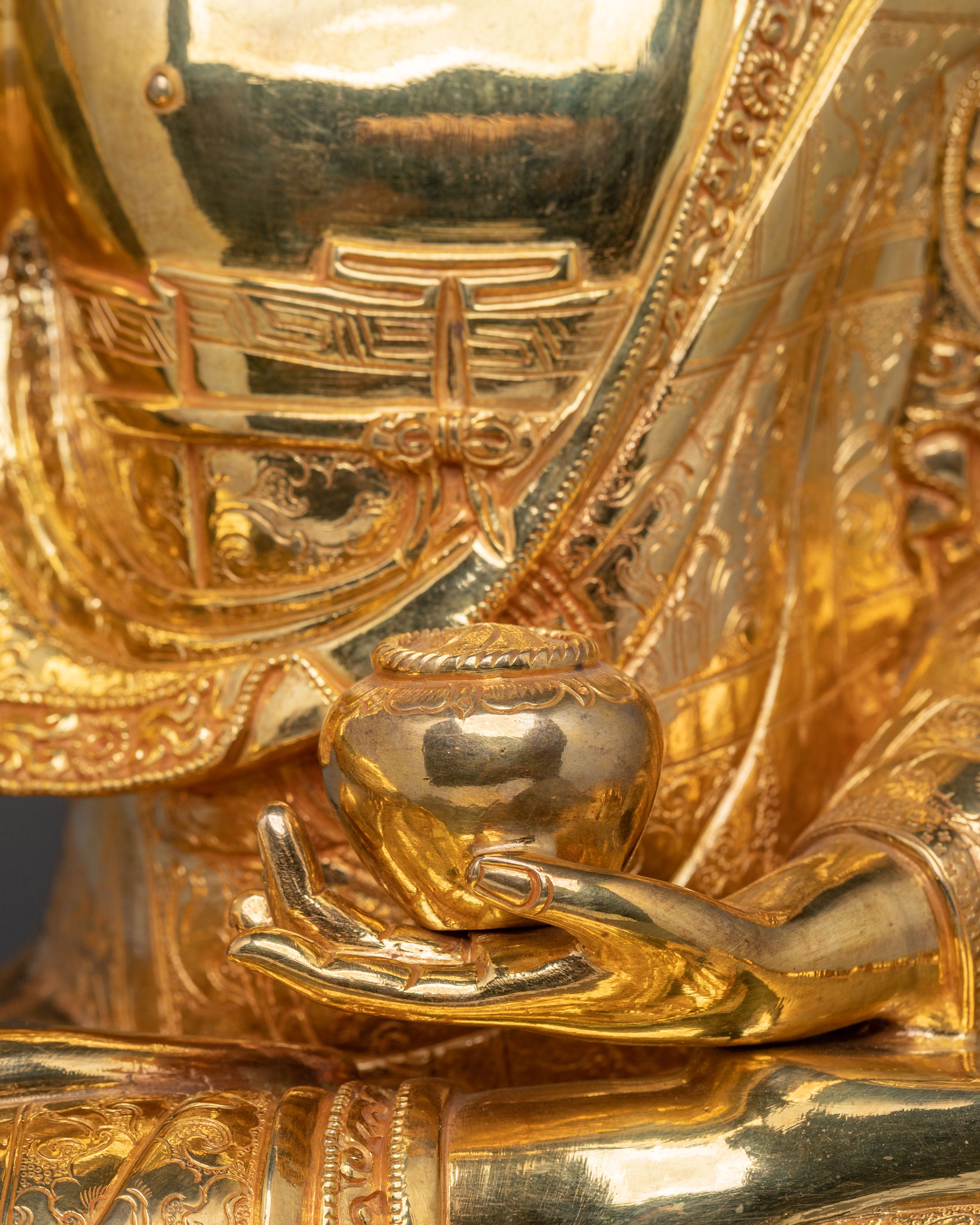 Shakyamuni Enlightened Buddha Altar Decor | Sacred Buddhist Statue