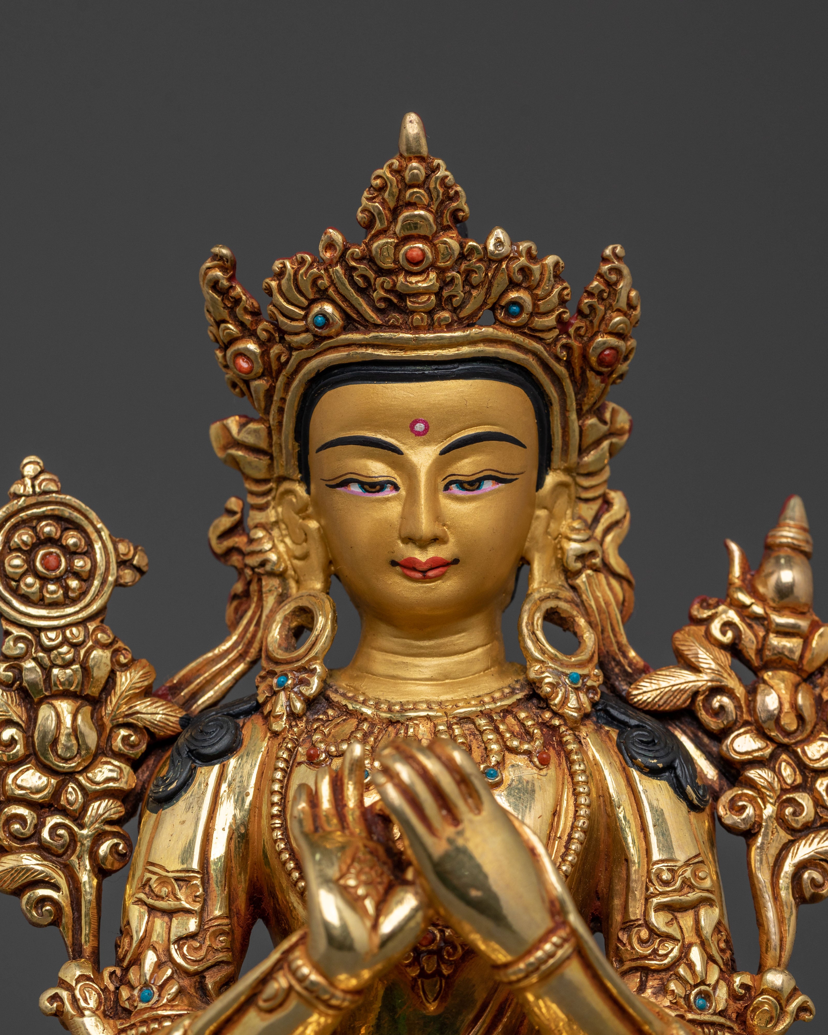 Future Buddha Maitreya Statue | Tibetan Buddhist Figurine