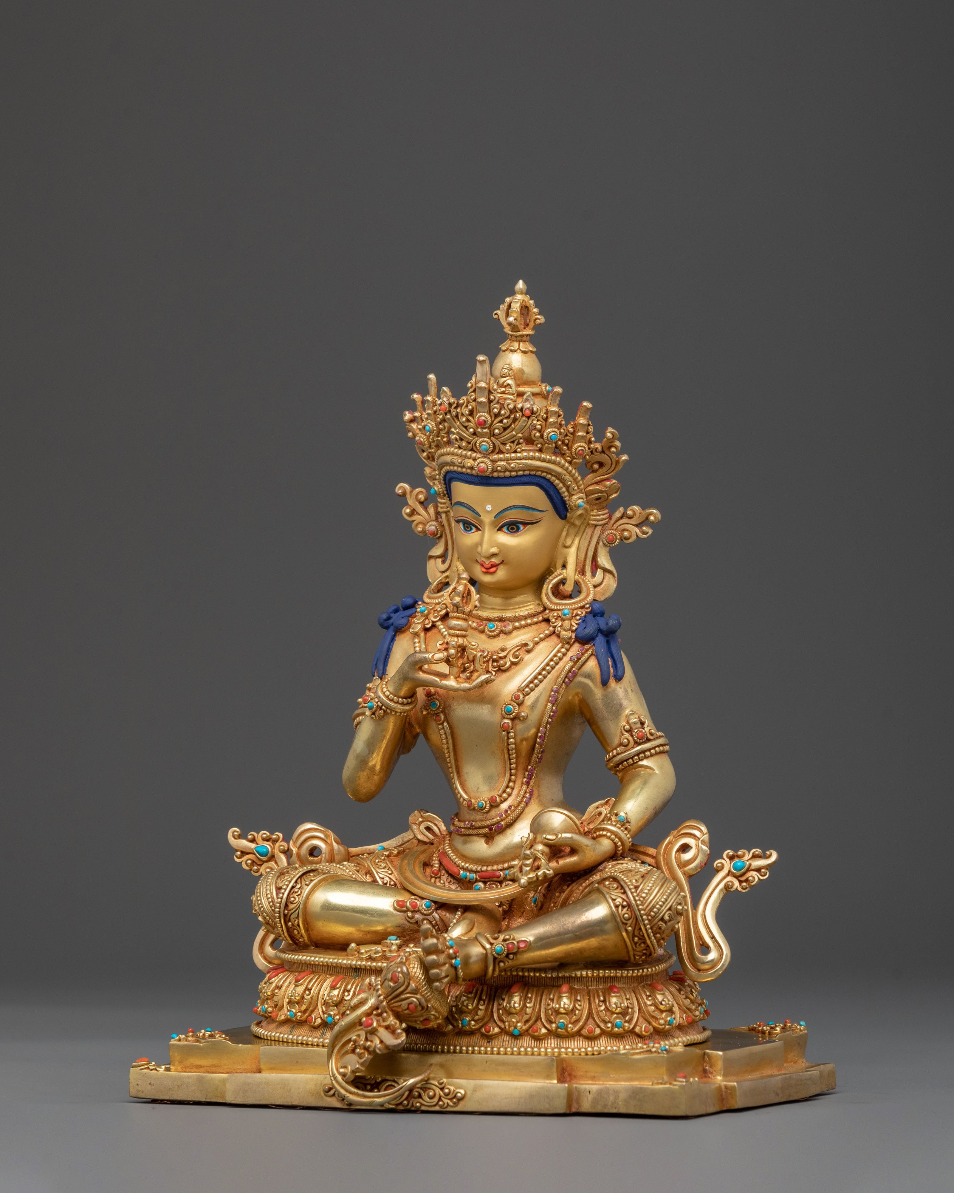 Vajrasattva Handcrafted Sculpture | Buddhist Purification Deity