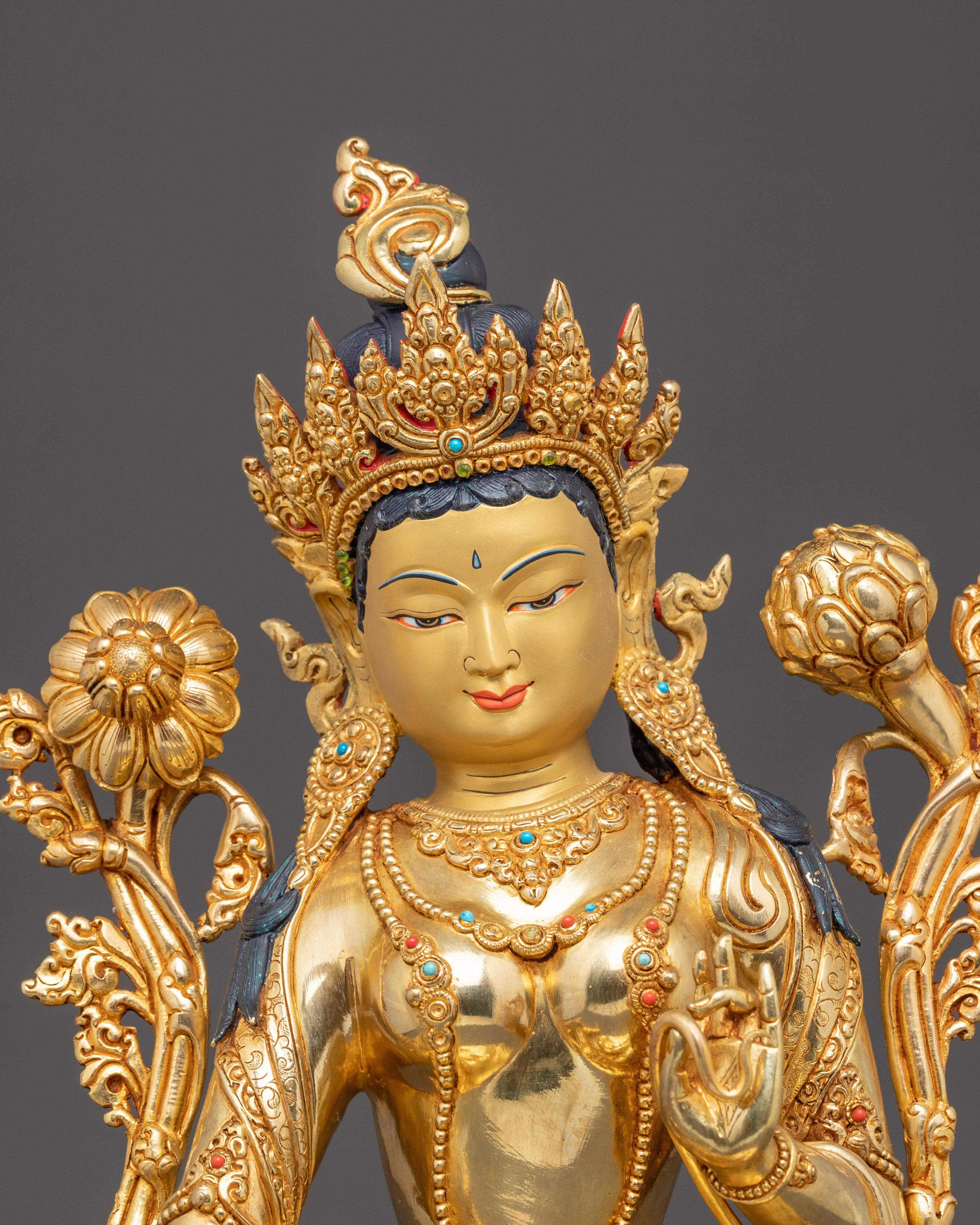 Green Tara Statue, Queen of Bodhisattvas | Mother of All Buddhas