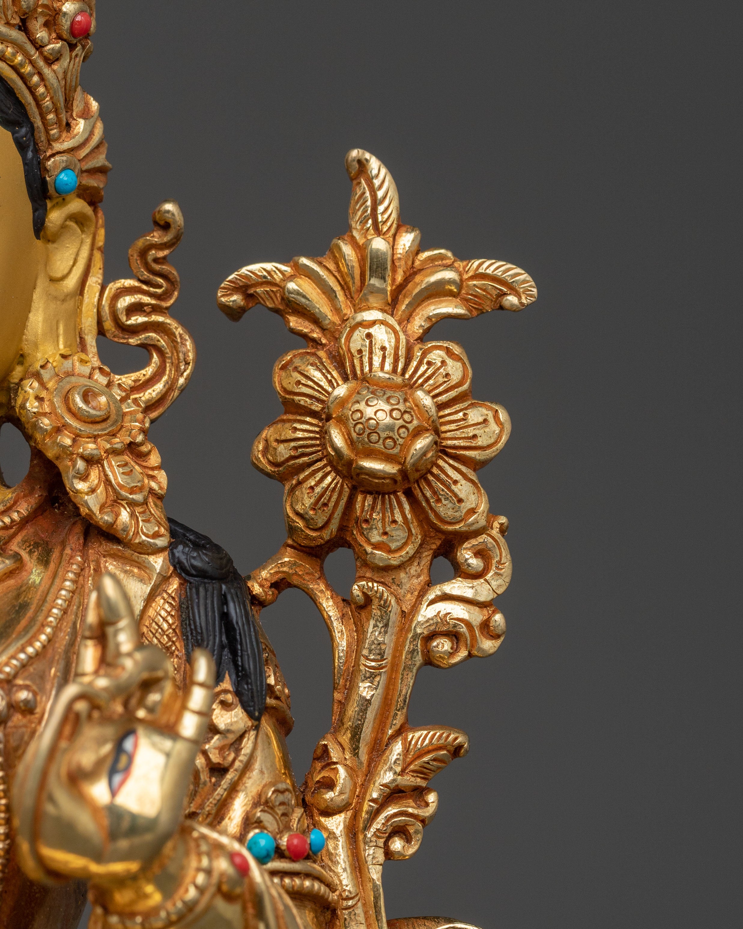 White Tara Sculpture | Tibetan Buddhist Goddess
