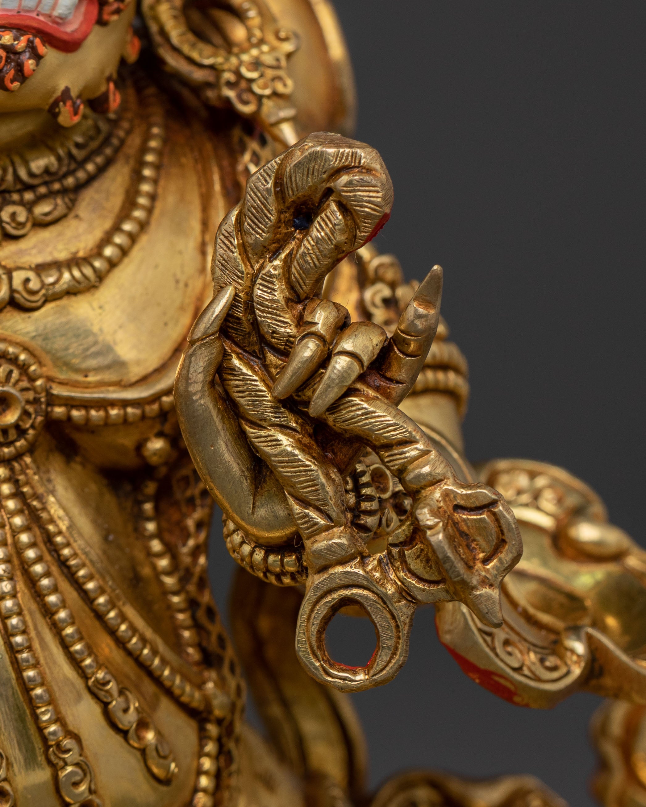 Vajrapani Wrathful Deity Sculpture | Protection and Strength Statue