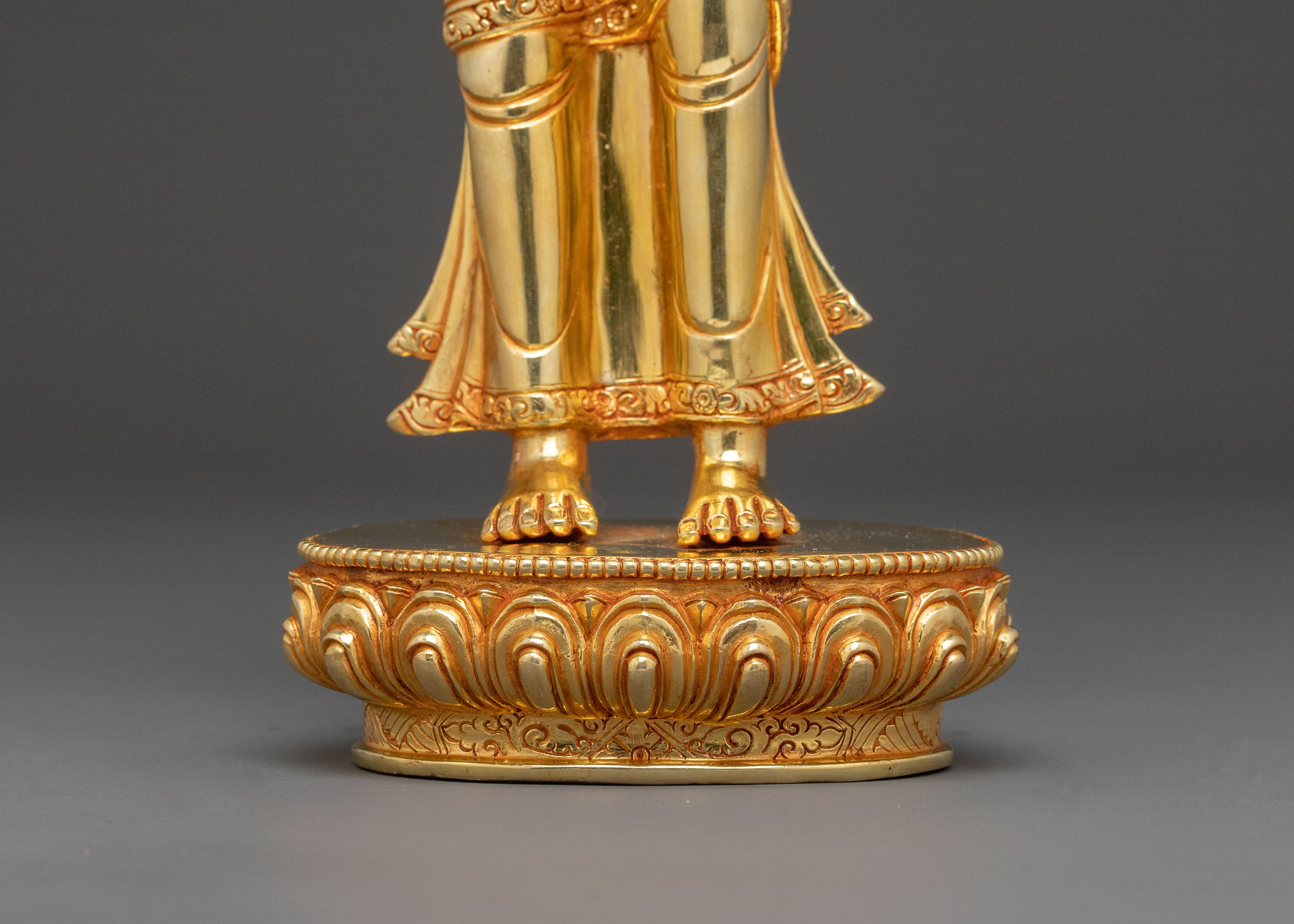 Serene Disciples Sculpture of Shakyamuni Buddha for Altars