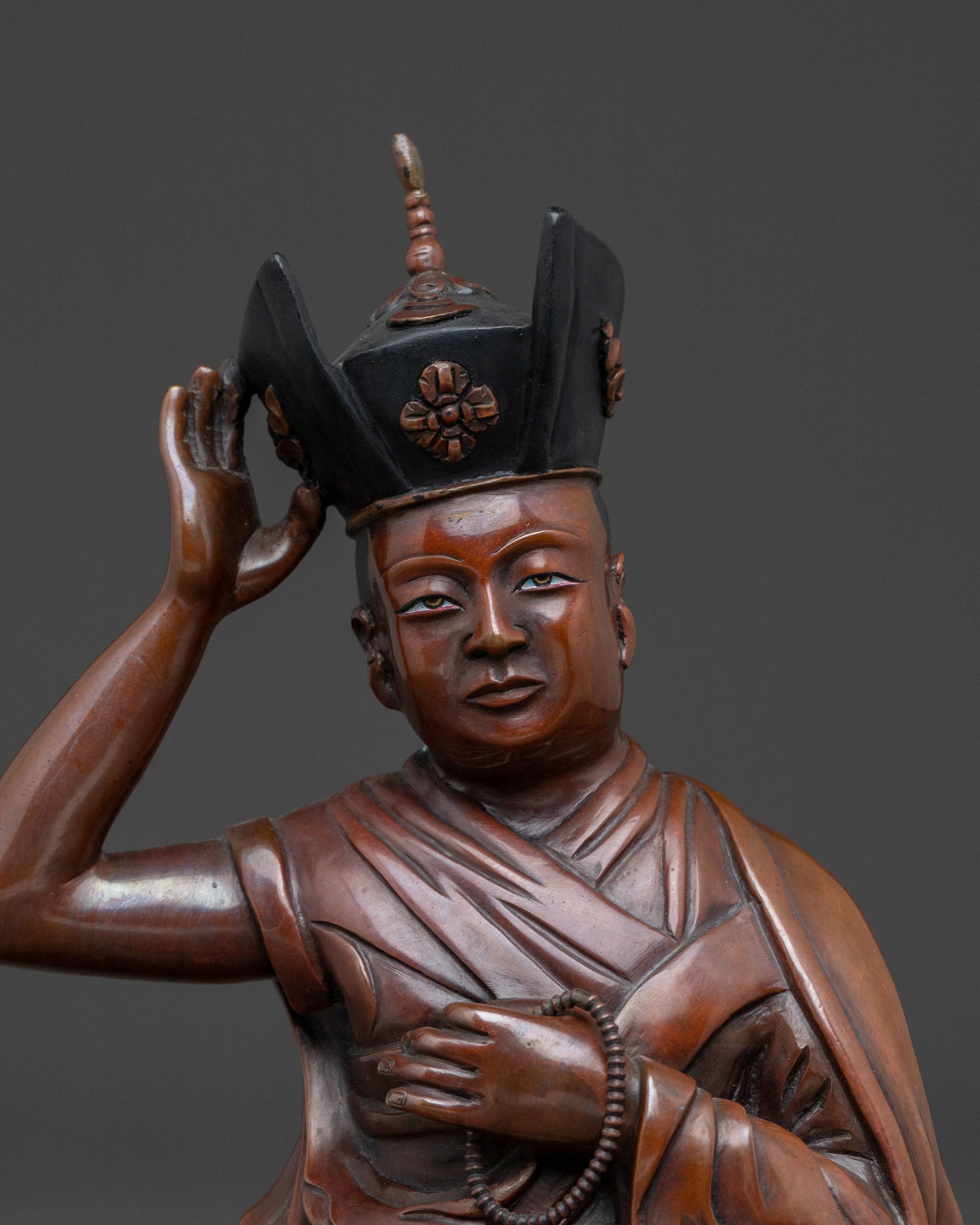 Karmapa Sacred Copper Statue | Spiritual Head