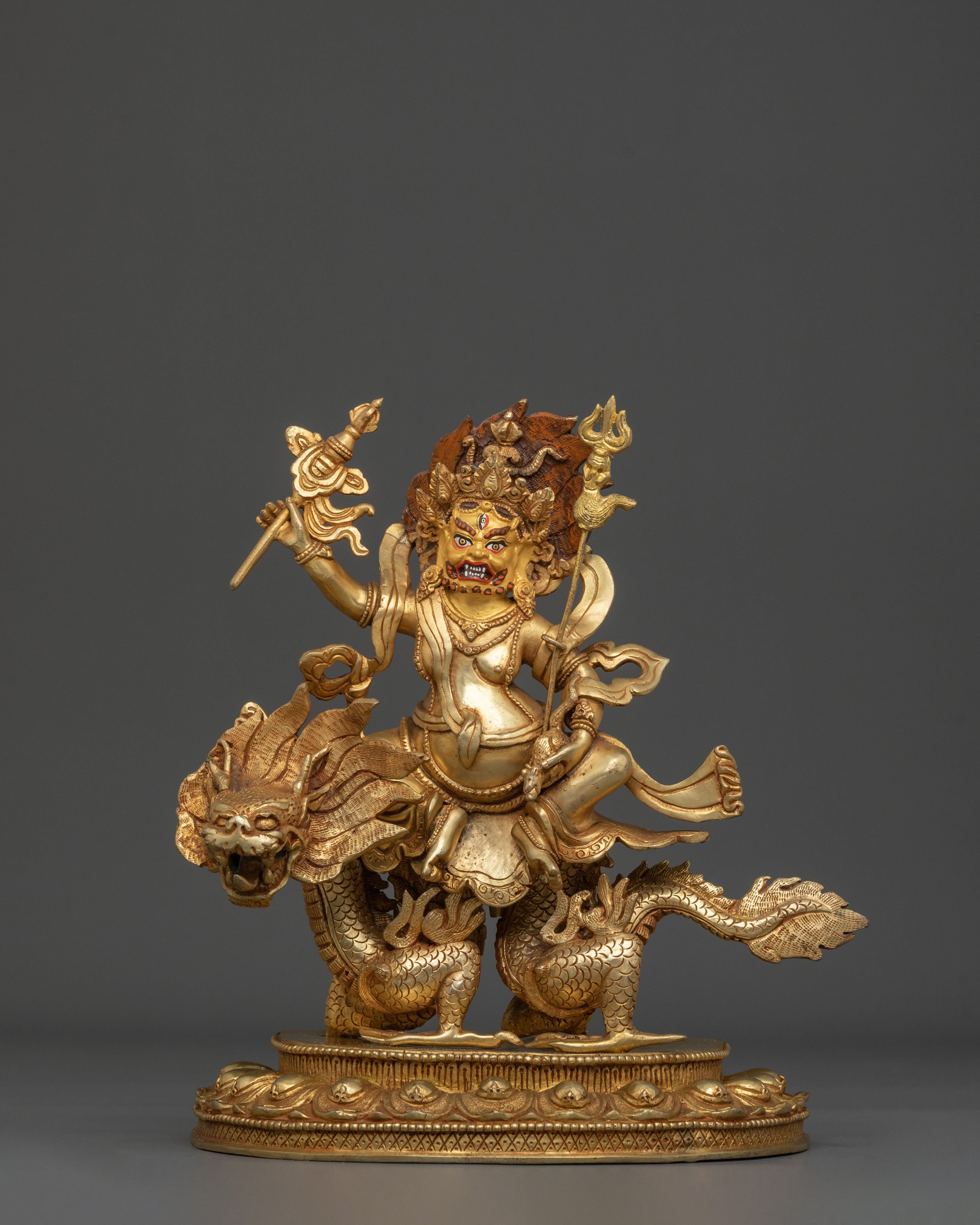 White Dzambhala Handcrafted Sculpture: Purity and Abundance