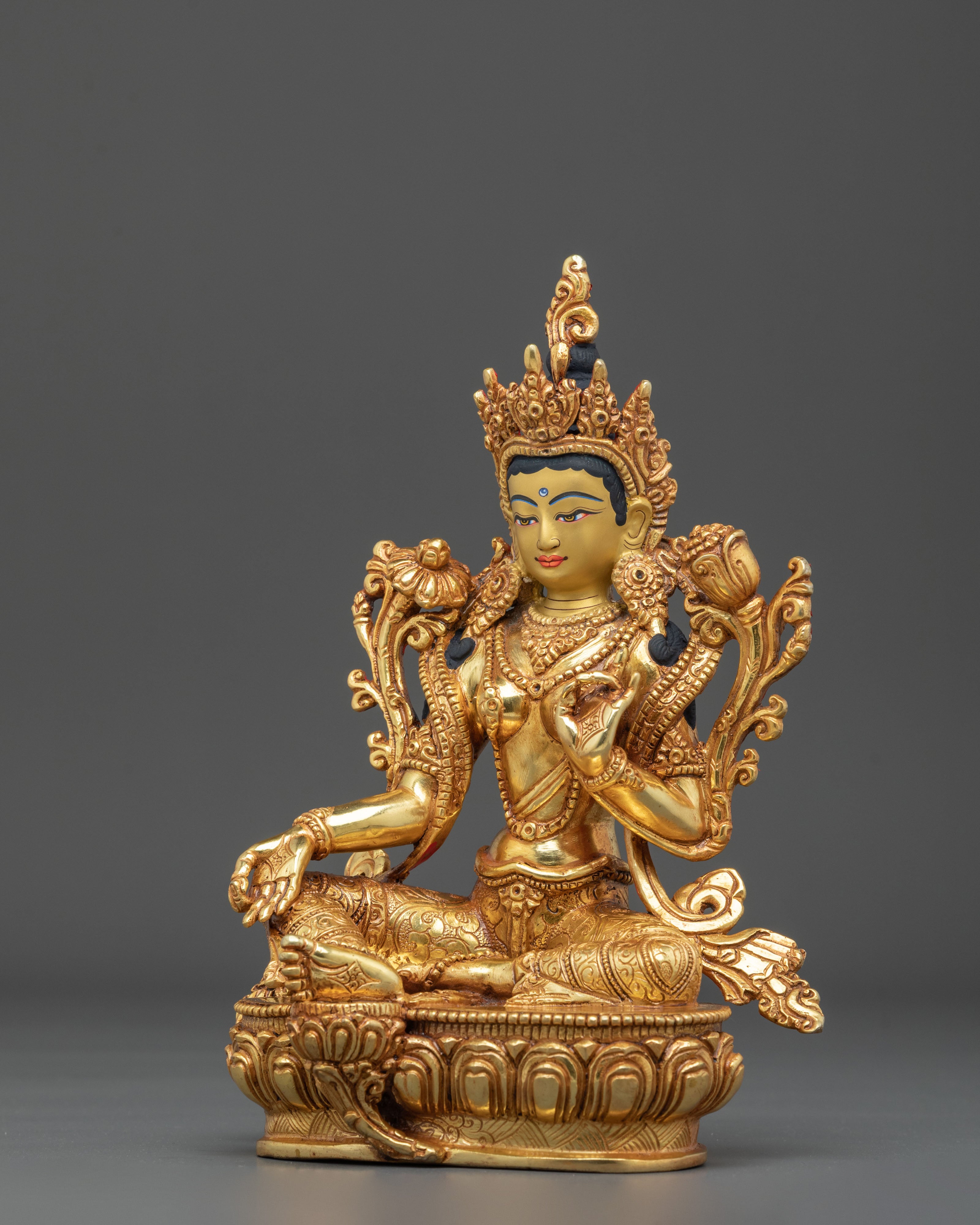 Green Tara Statue: Divine Savior of Compassion