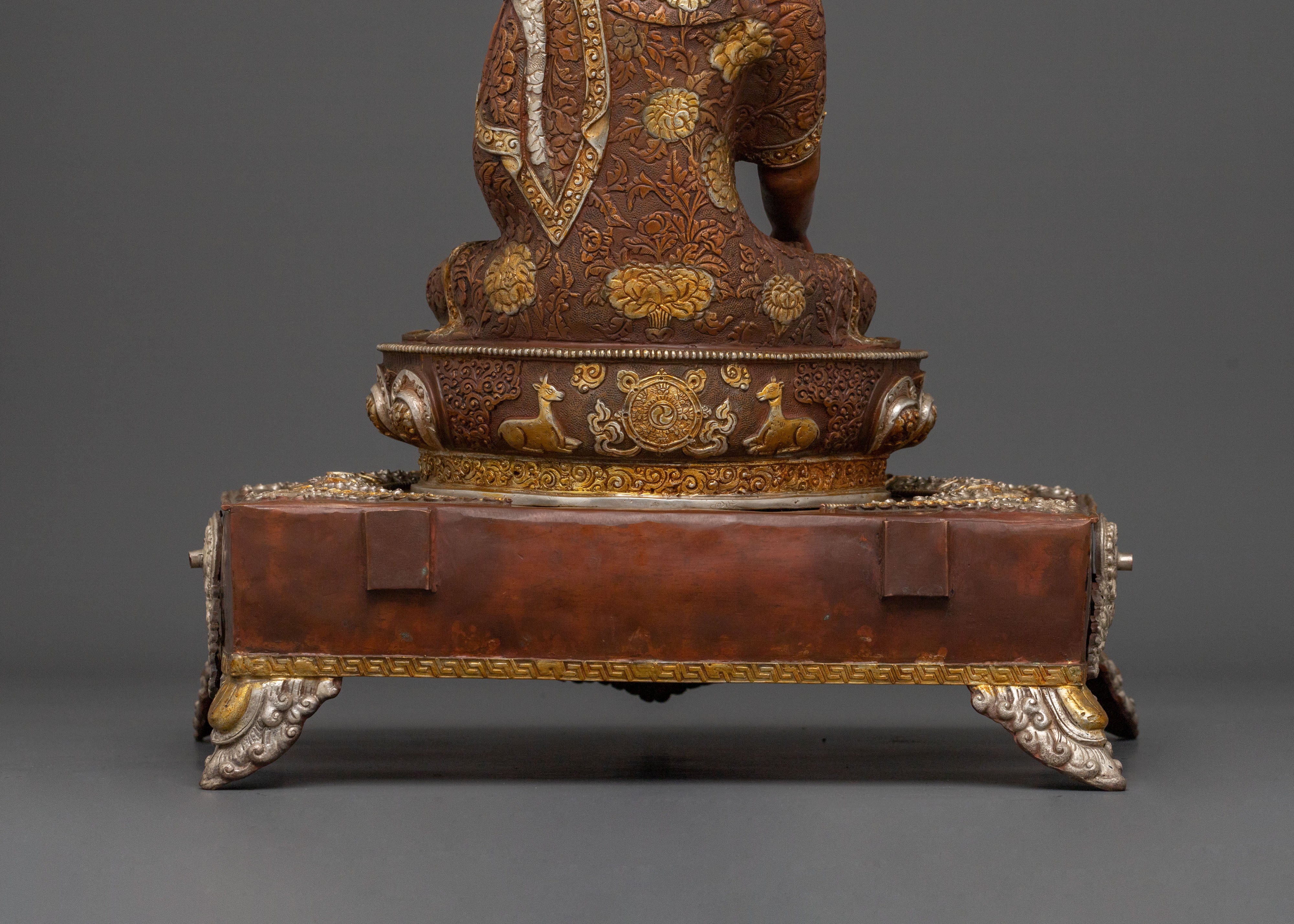 Shakyamuni Buddha Himalayan Statue on Throne
