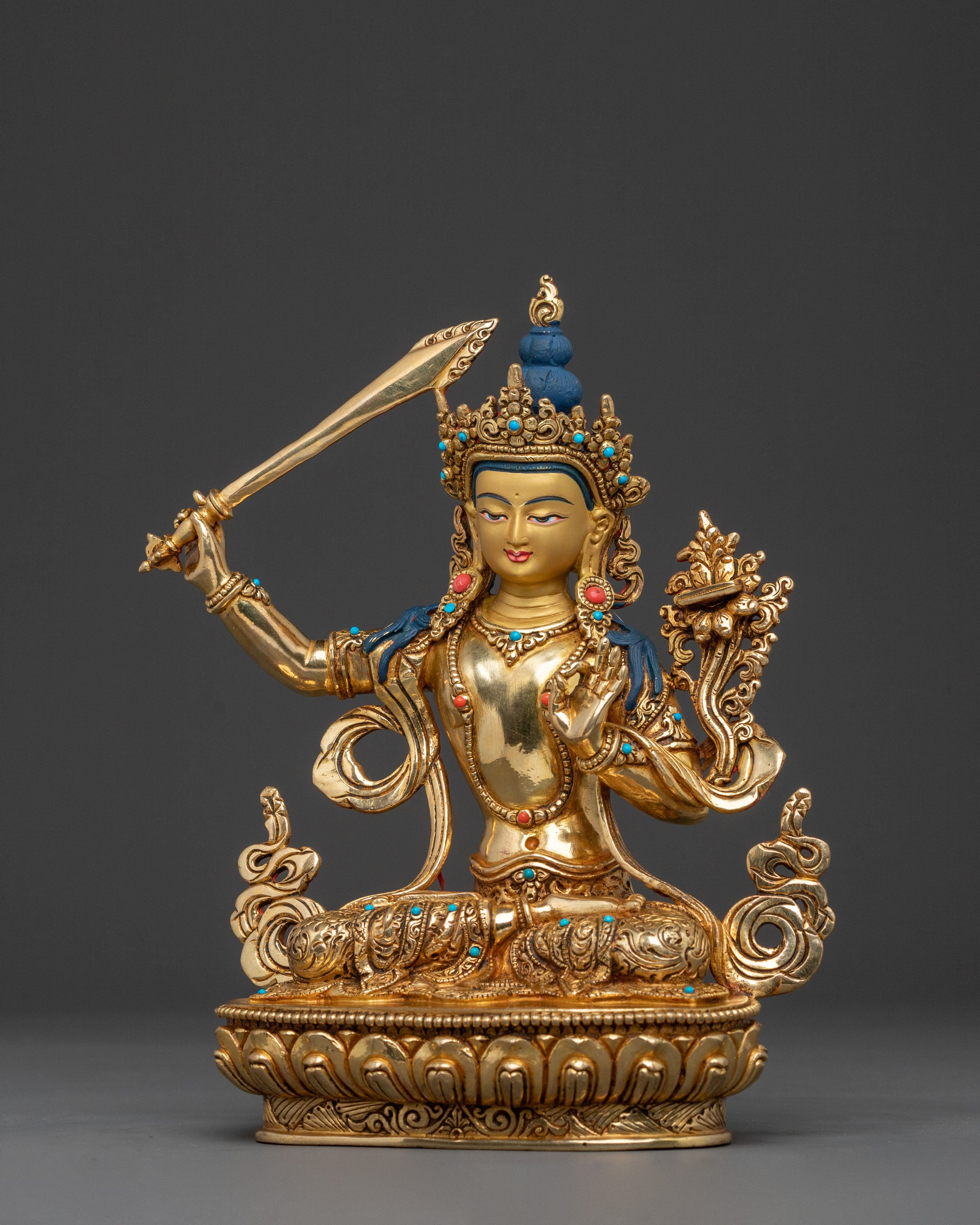 Himalayan Manjushri Statue | Sacred Home Decor
