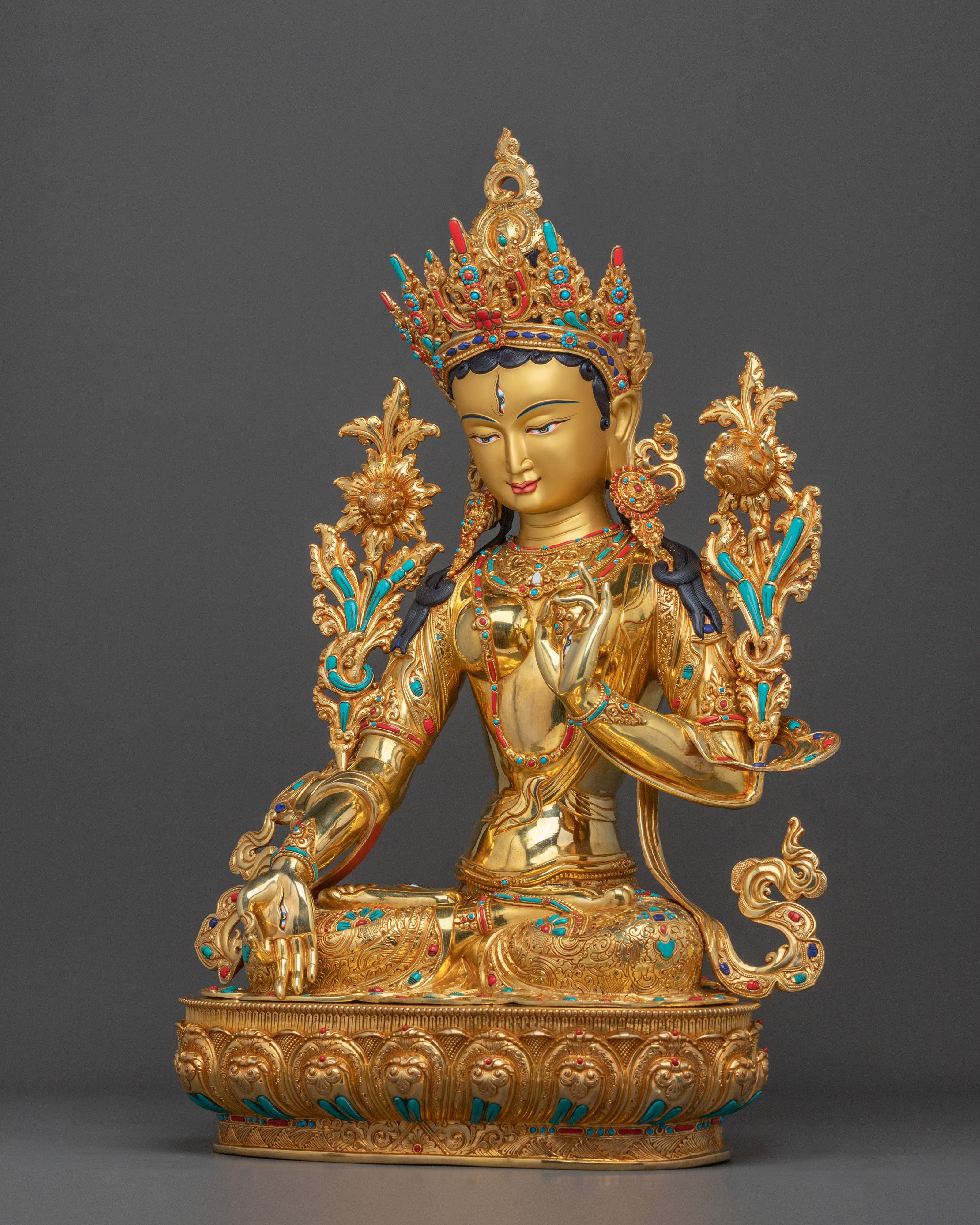 Radiant Sapta Locana Tara Statue | Buddhist Home Decor