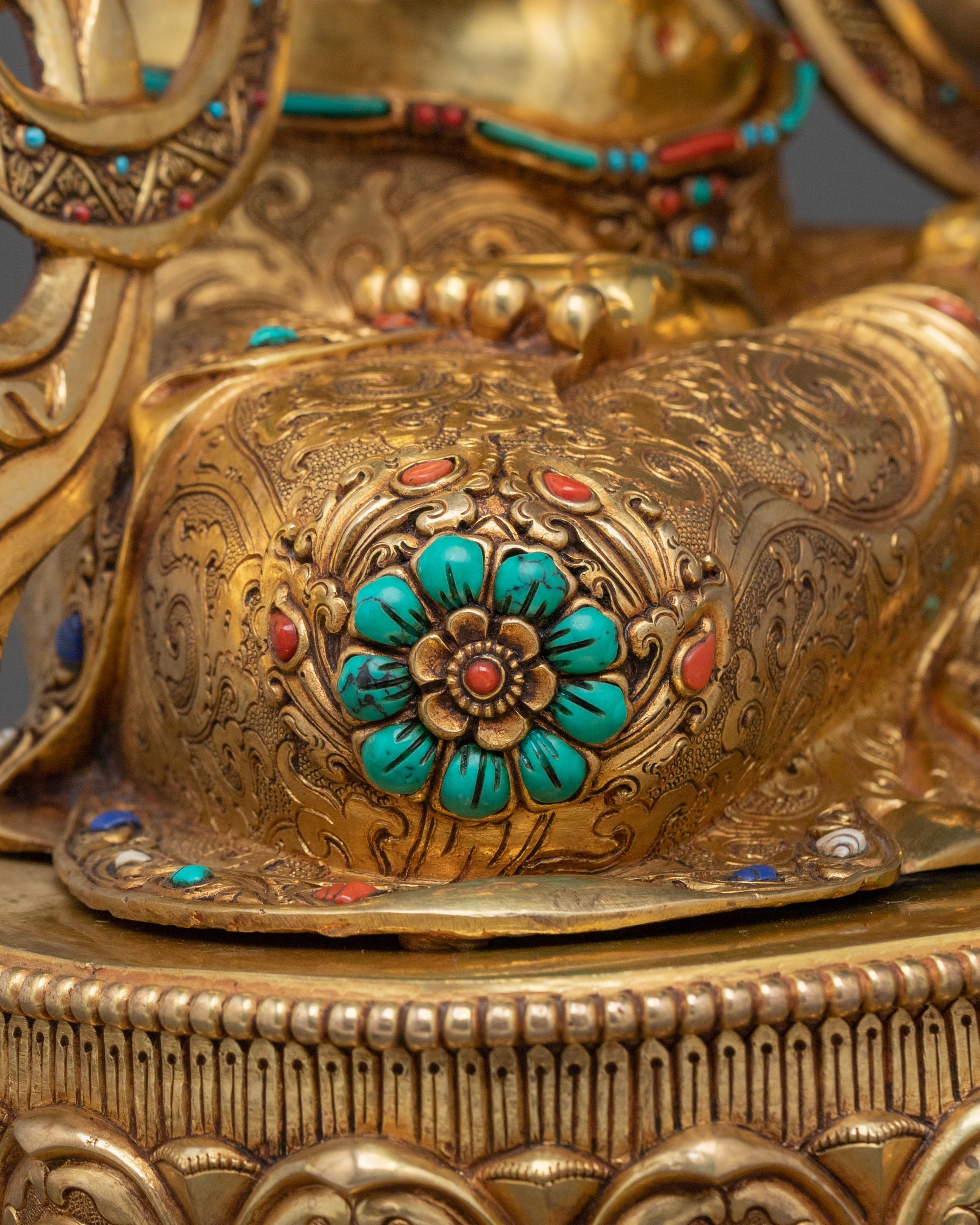 Sacred Vajrasattva Purification Deity Sculpture | Sacred Buddhist Statue of Healing