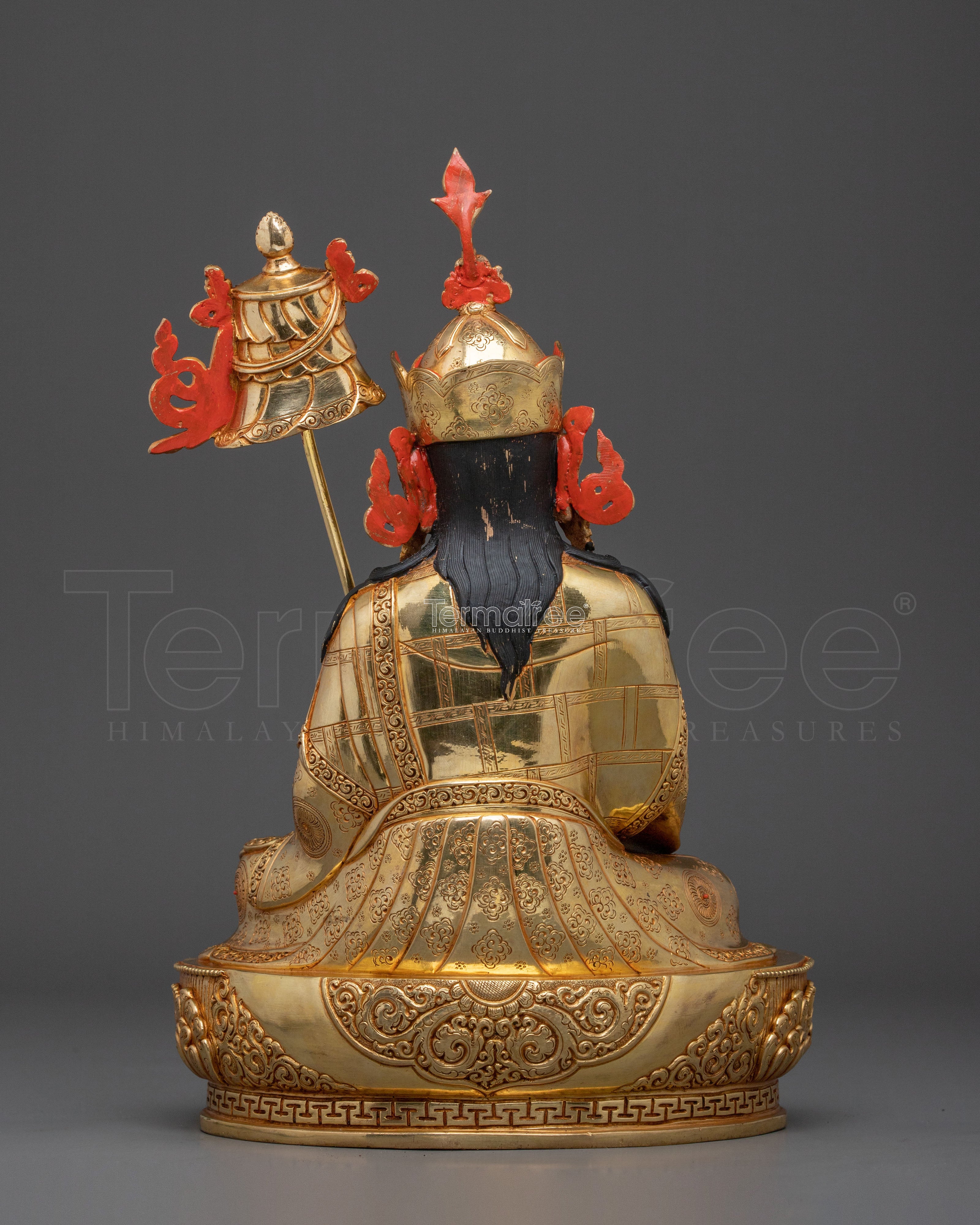 Guru Norla Buddhist Statue | 24K Gold Gilded Sacred Sculpture