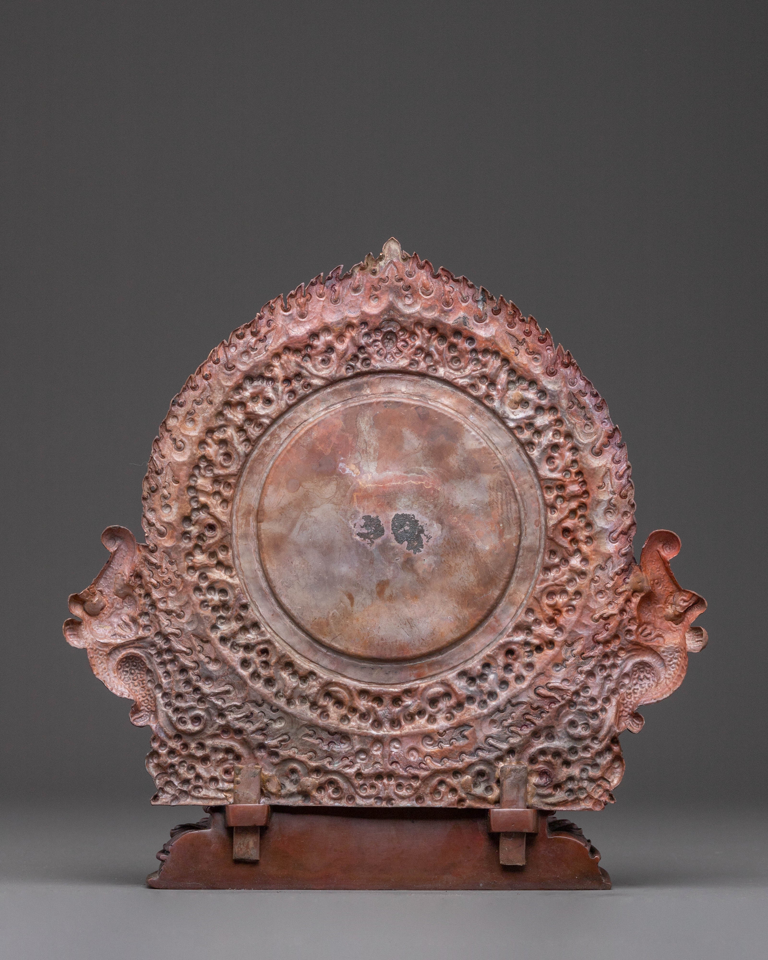 Vajrapani Blessing Statue – Oxidized Copper Artistry