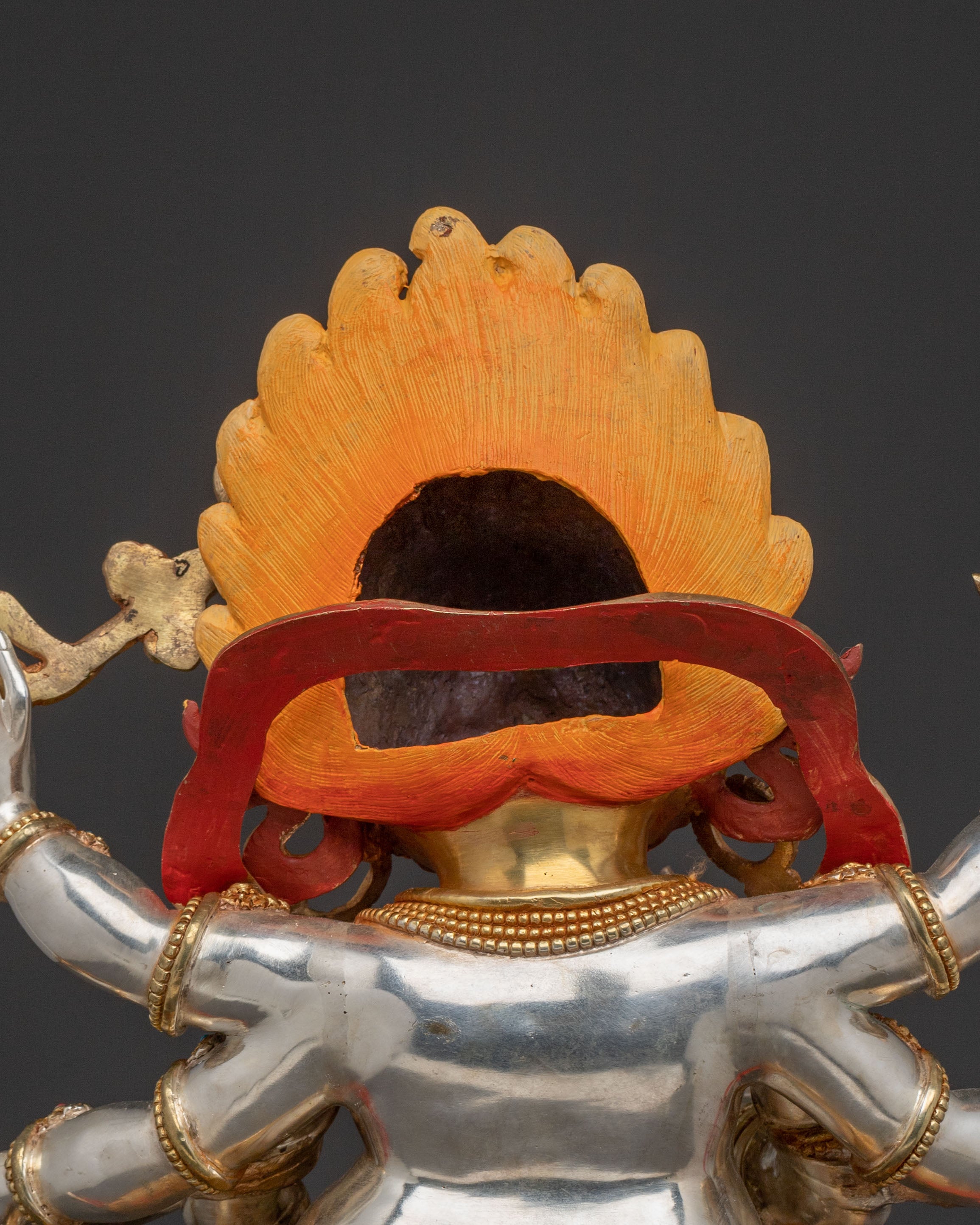 White Mahakala Statue Protector of Prosperity