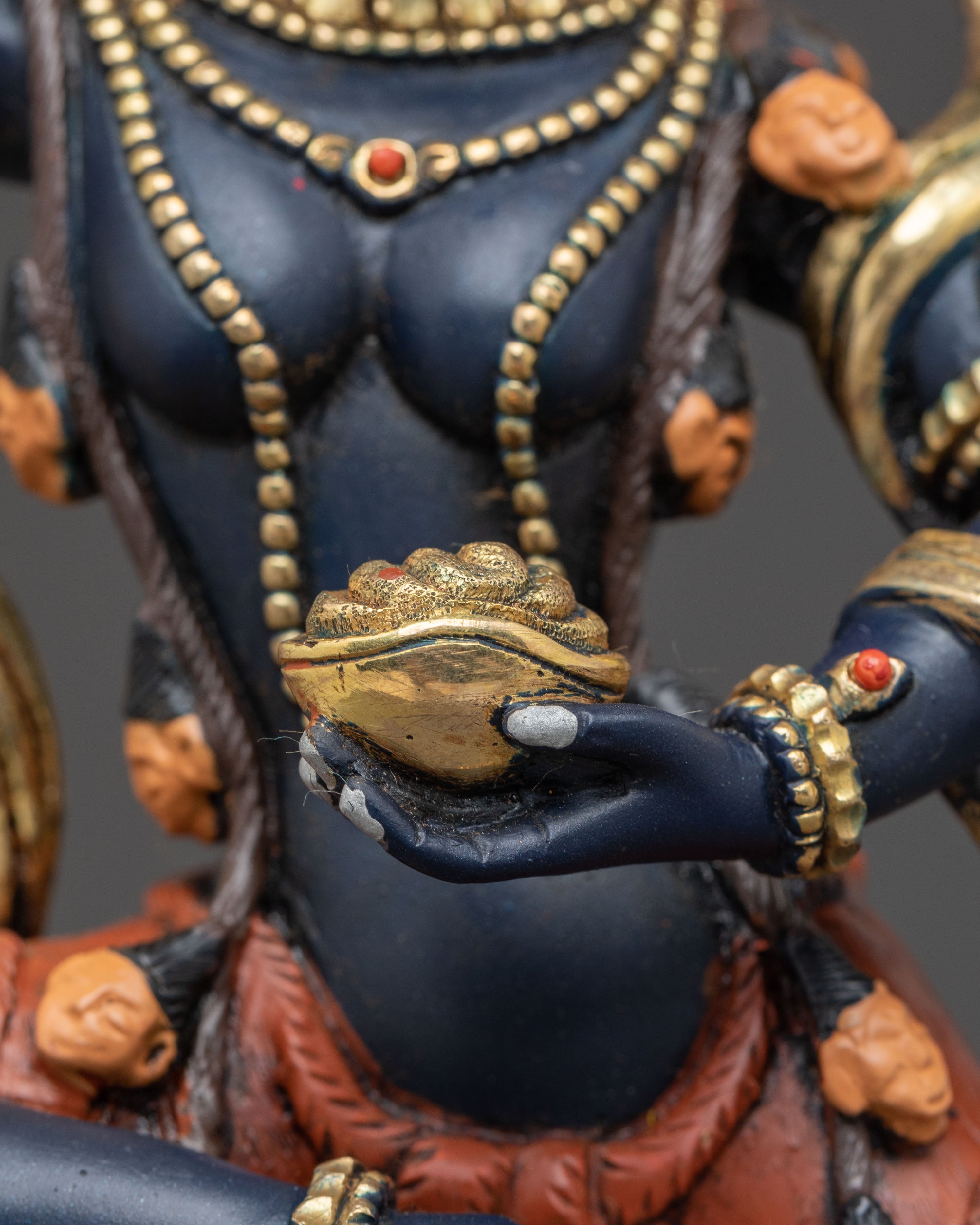 Handcrafted Simhamukha Sculpture | Wrathful Fierce Dharma Protector