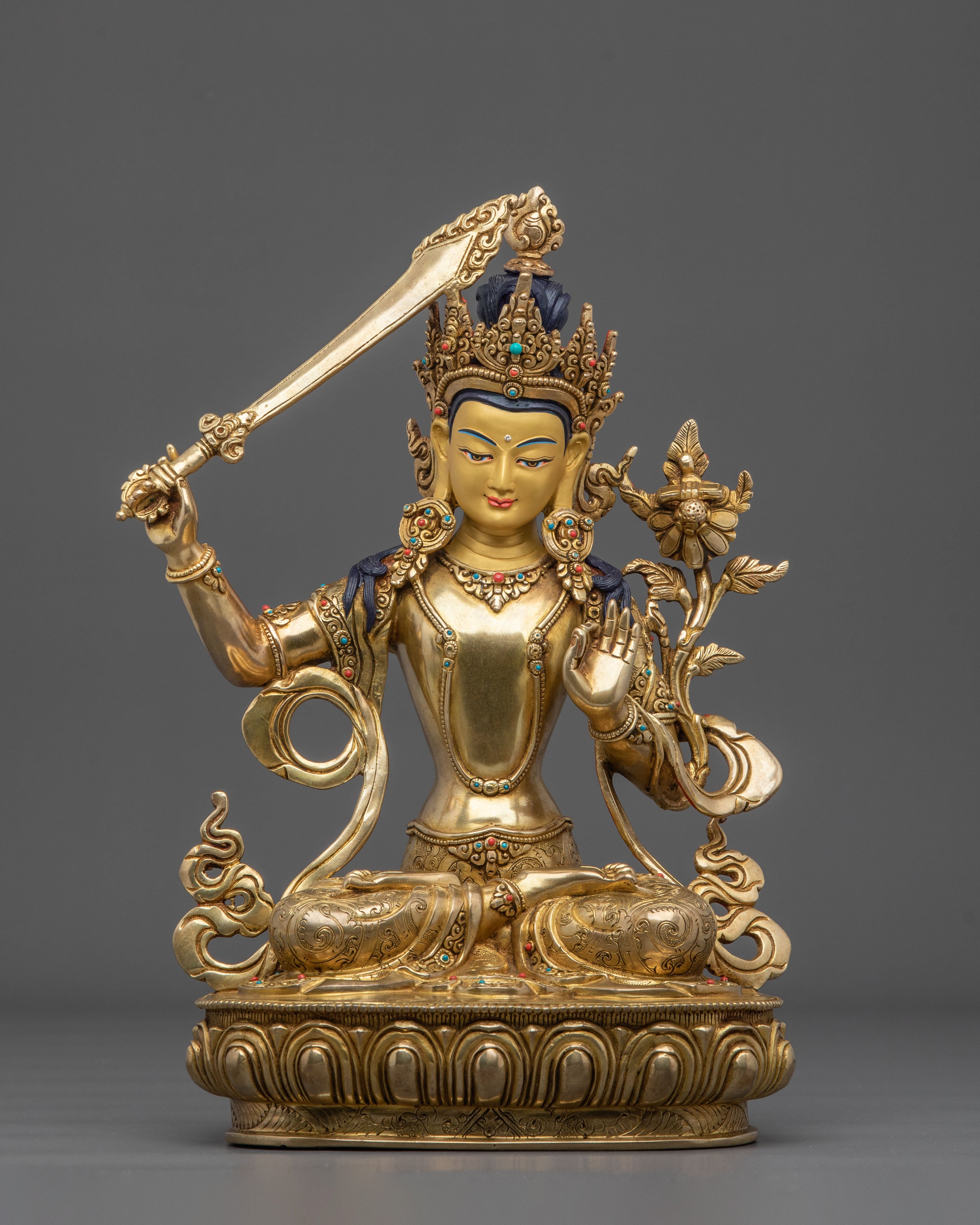 Manjushri Bodhisattva of Insight Statue | Bodhisattva of Insight and Wisdom