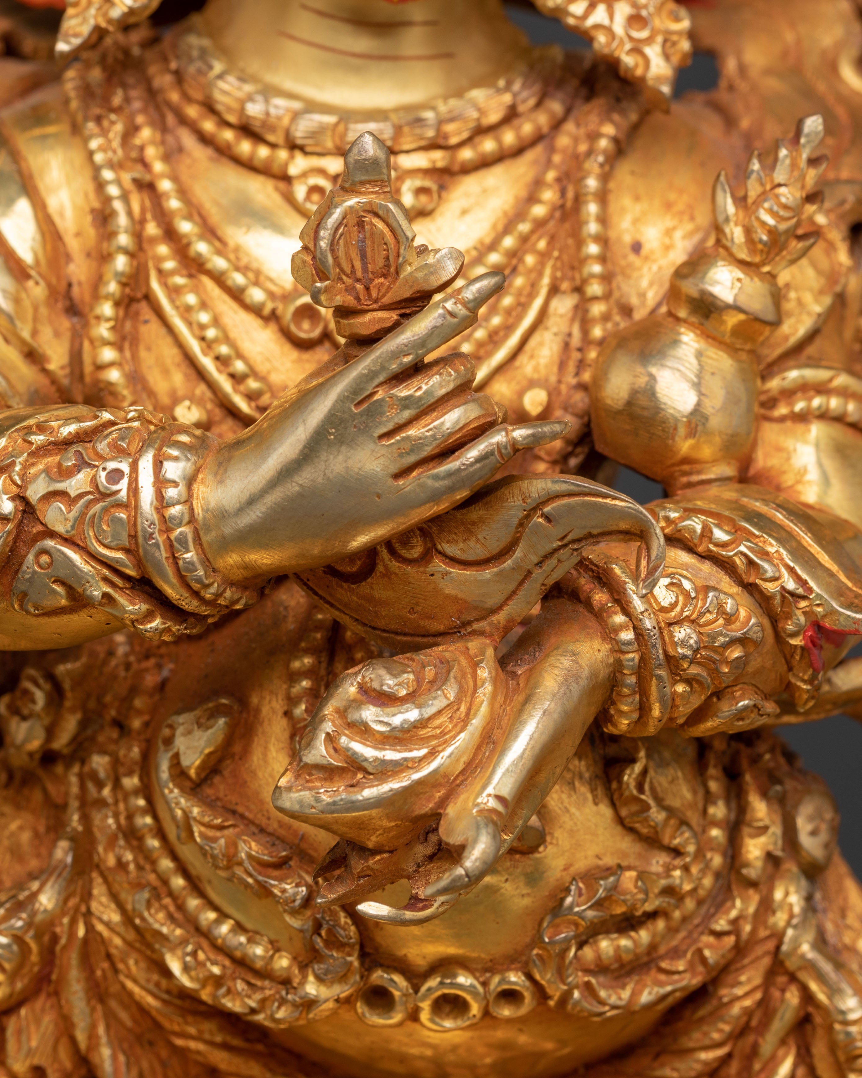 Four Armed Mahakala Spiritual Statue | Altar Decor
