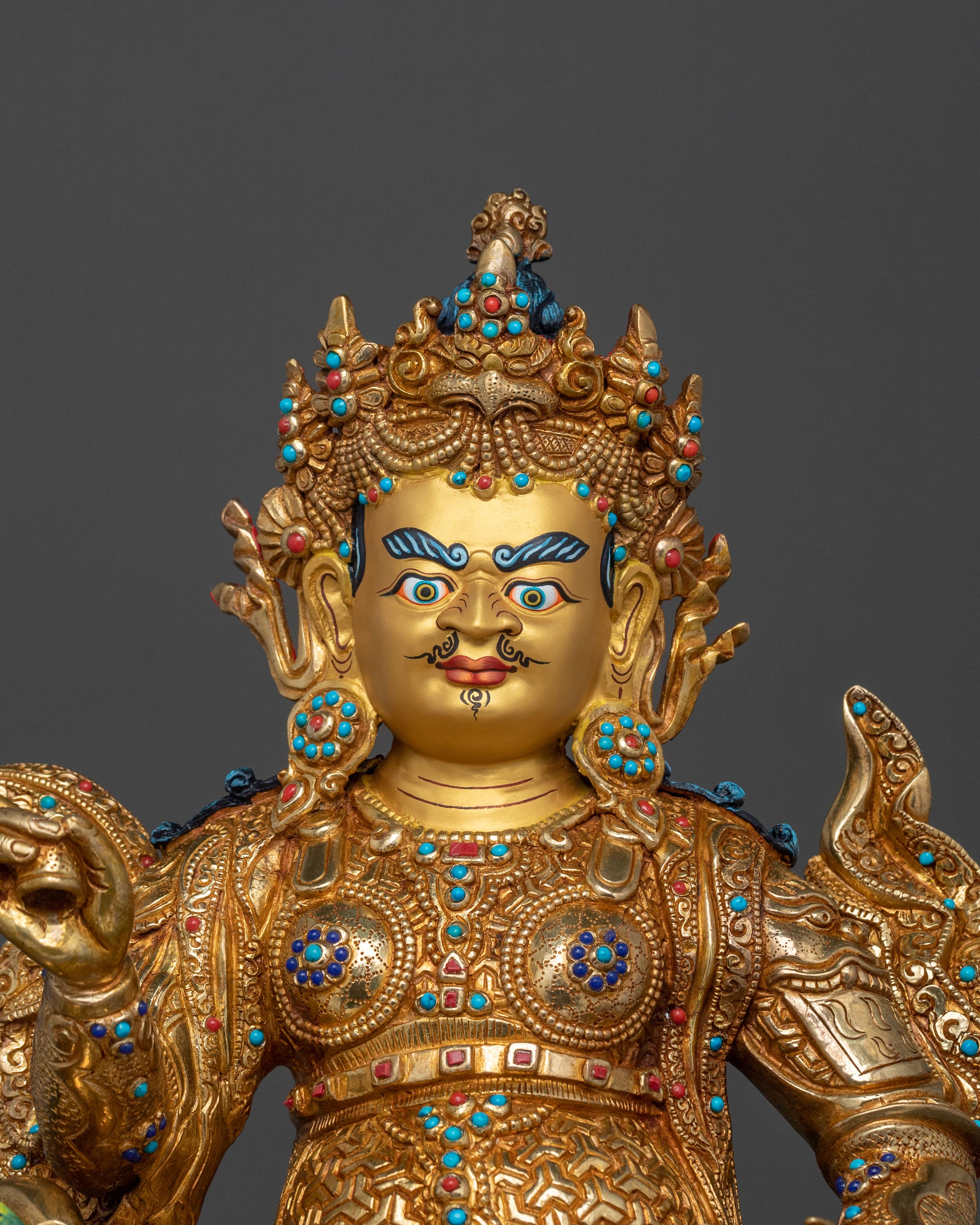Buddhist Wealth Deity Namtoshe Statue | Traditional Himalayan Figurine