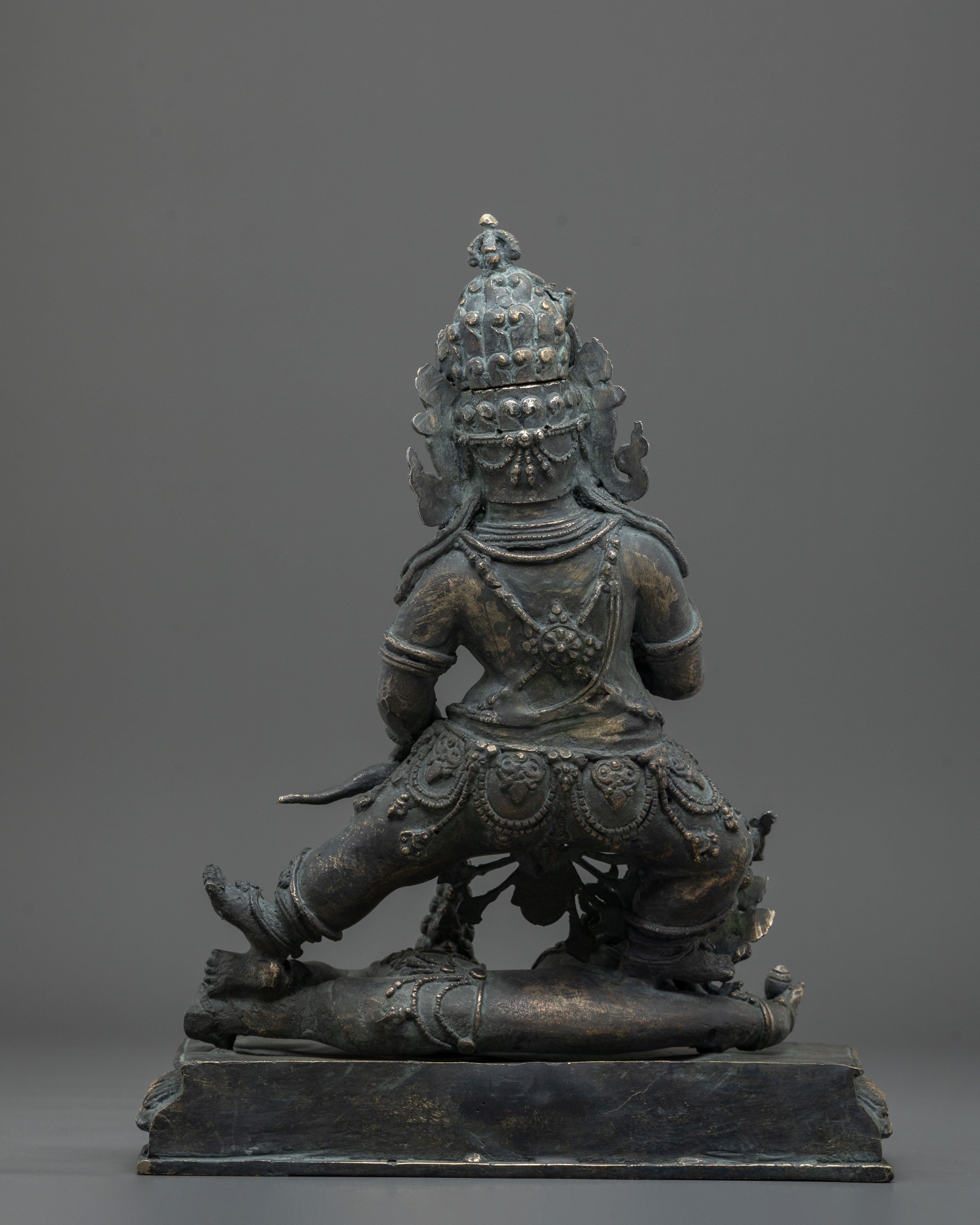 Black Dzambhala Figurine with Antique Finish