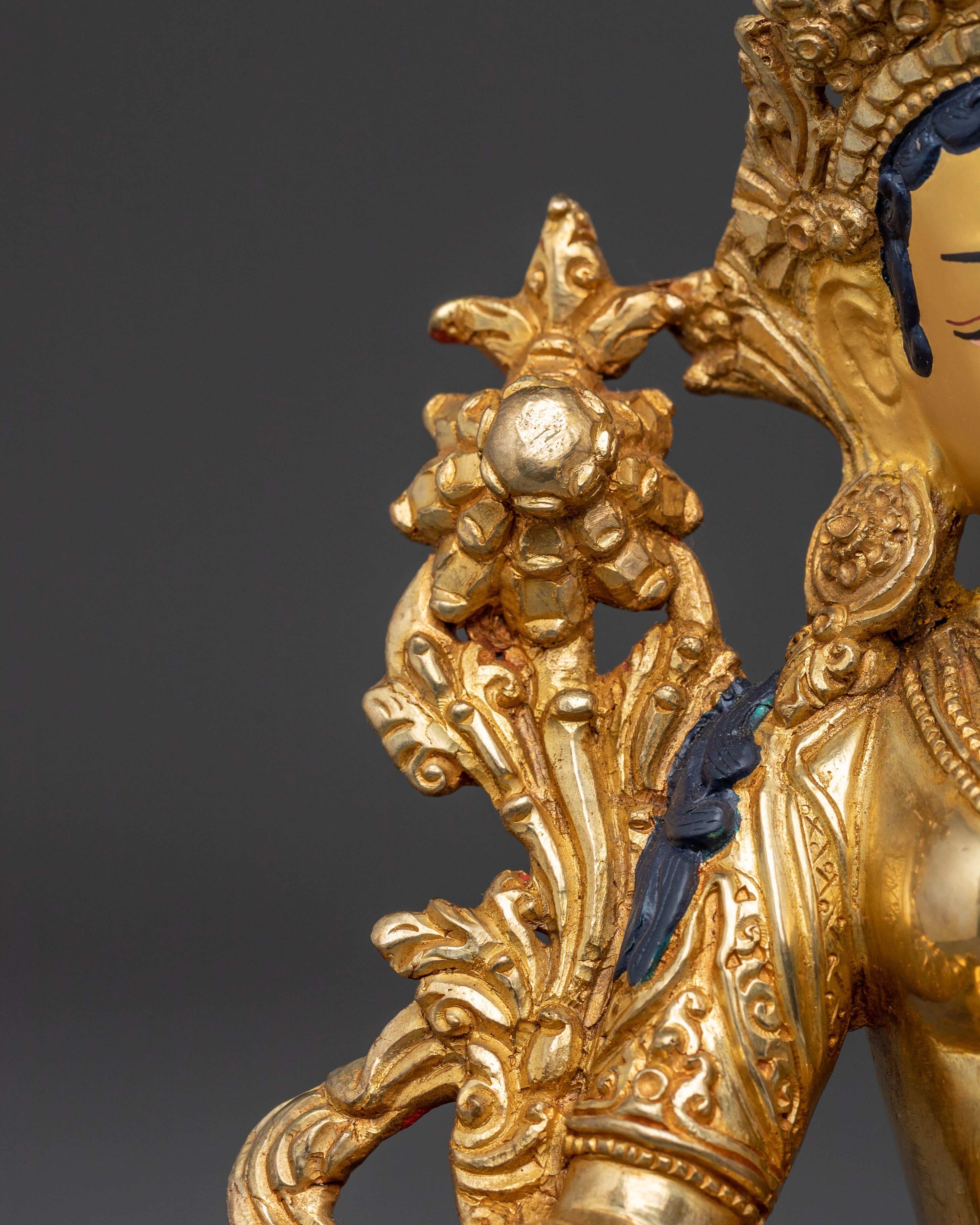 Mother Green Tara Copper Handmade Sculpture | Traditional Buddhist Art