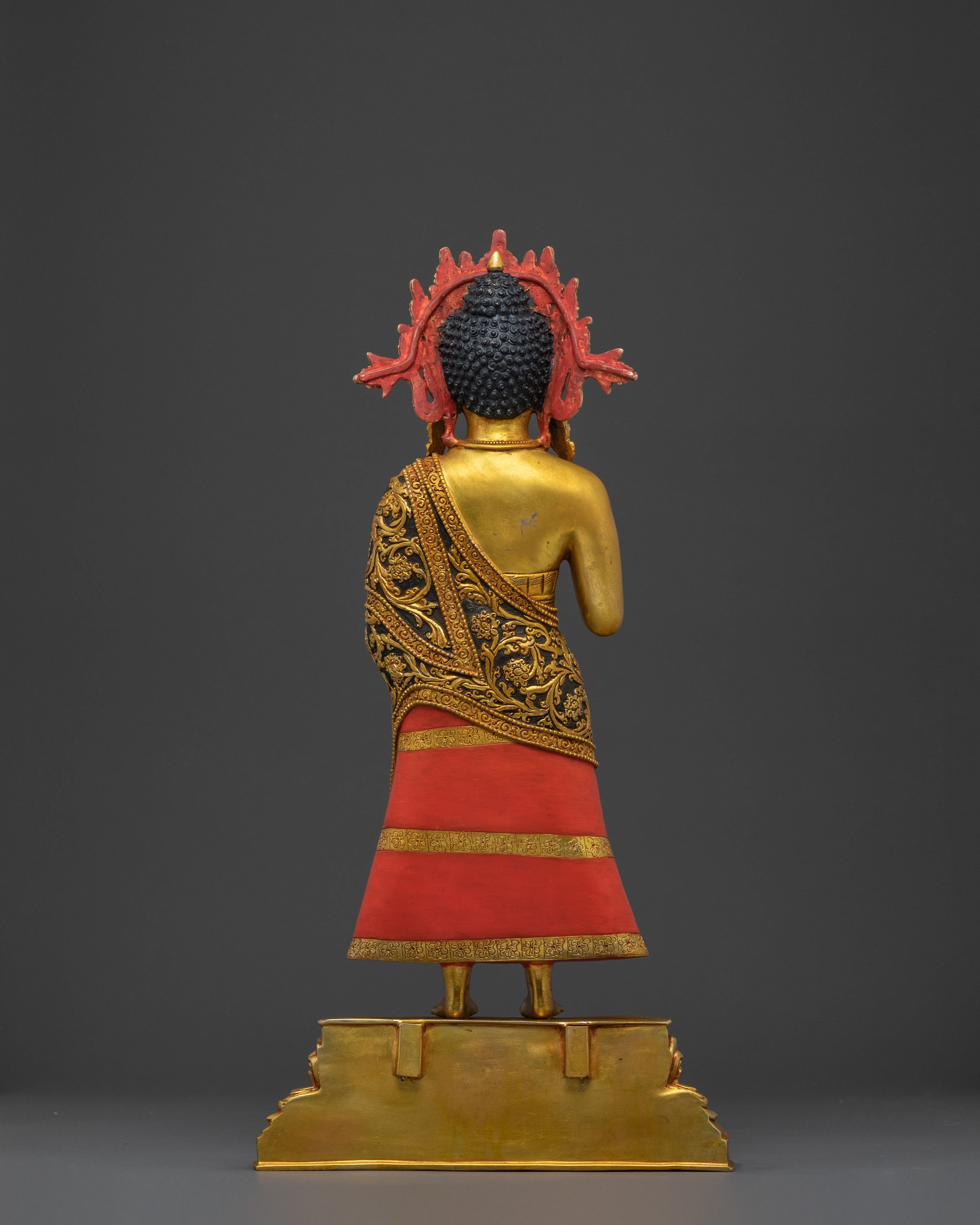 Dipankara Buddha Spiritual Golden Statue: Radiant Grace