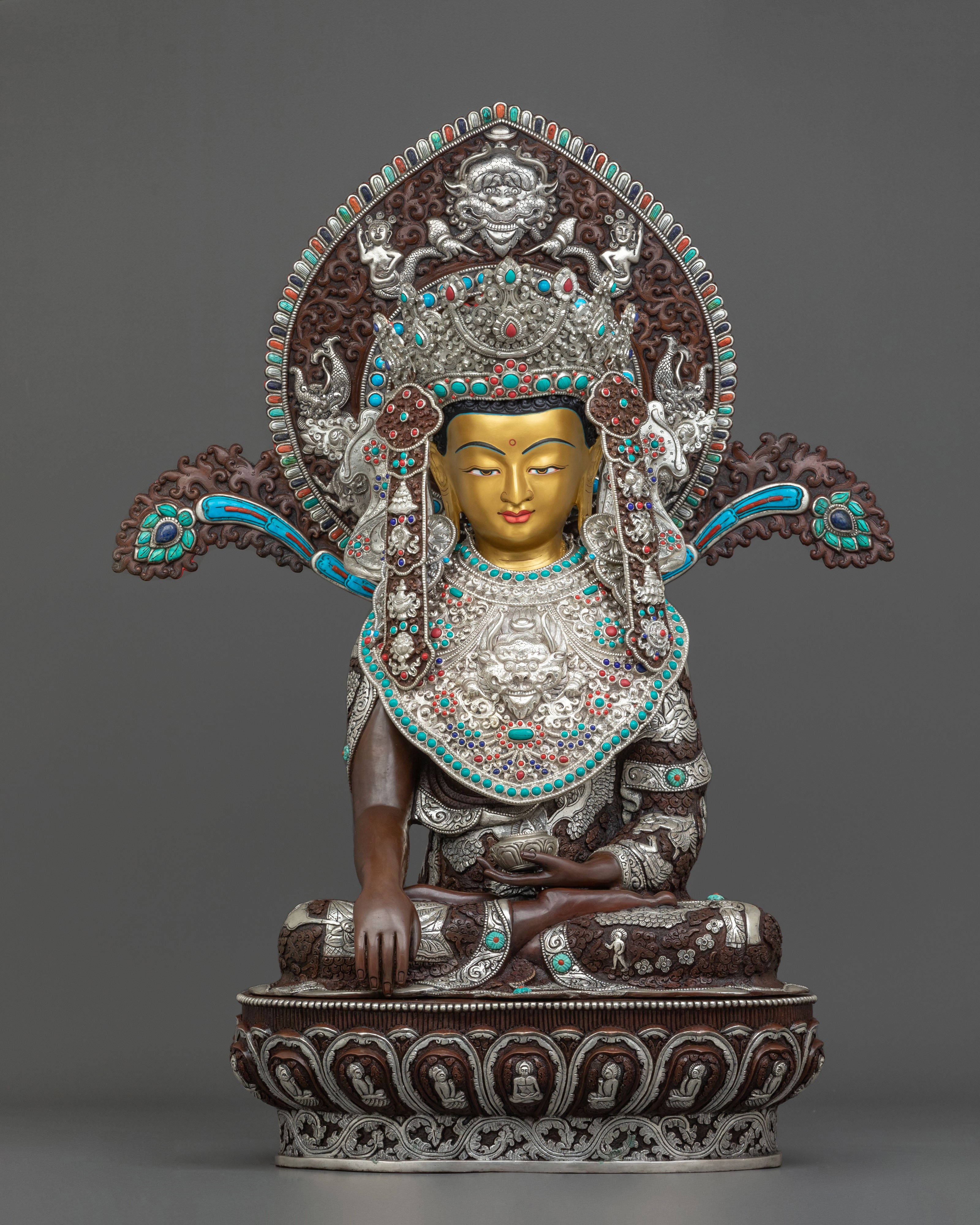 Crown Shakyamuni Buddha Statue 