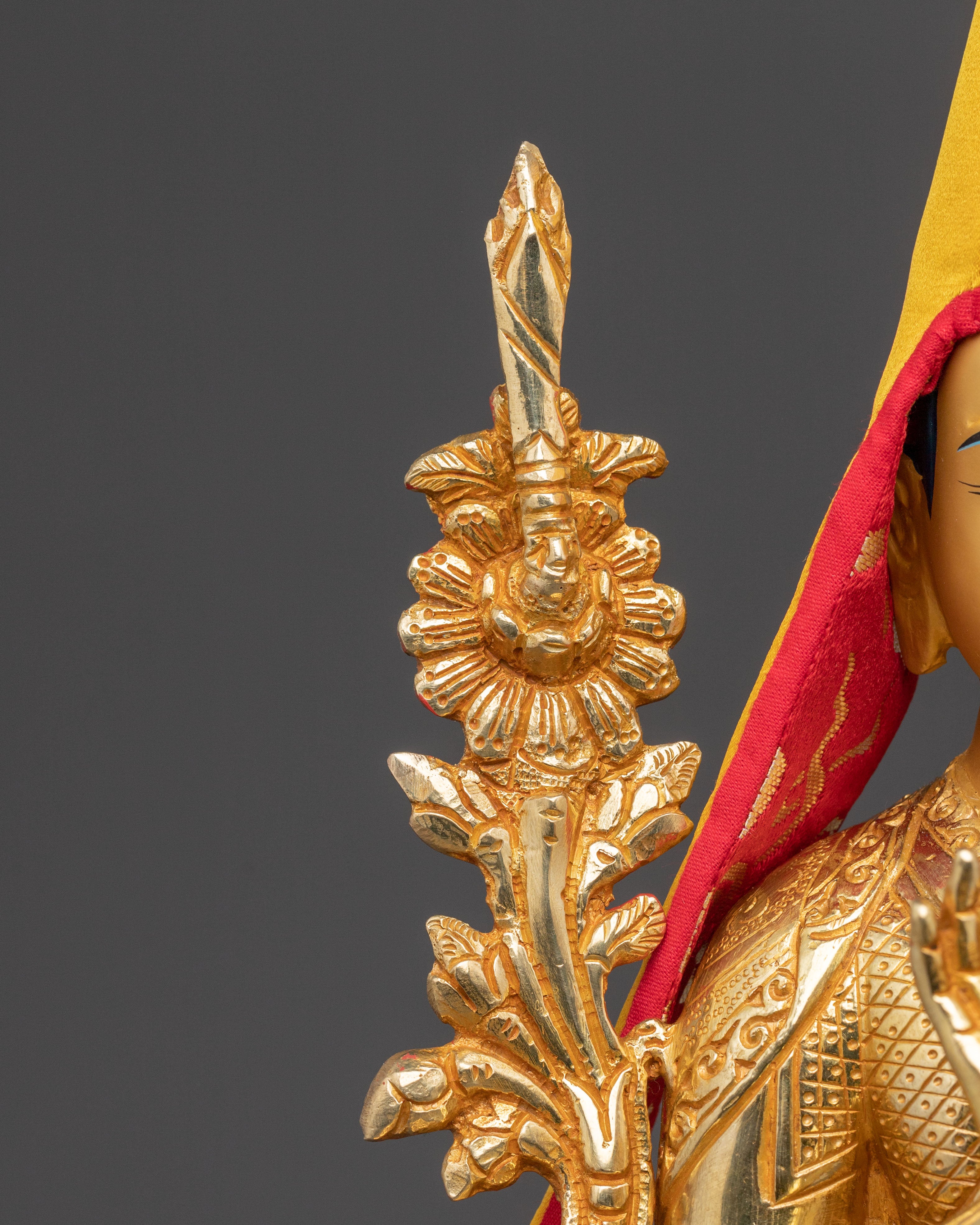 Sacred Tsongkhapa Statue Set | Sacred Meditation Teacher Sculpture