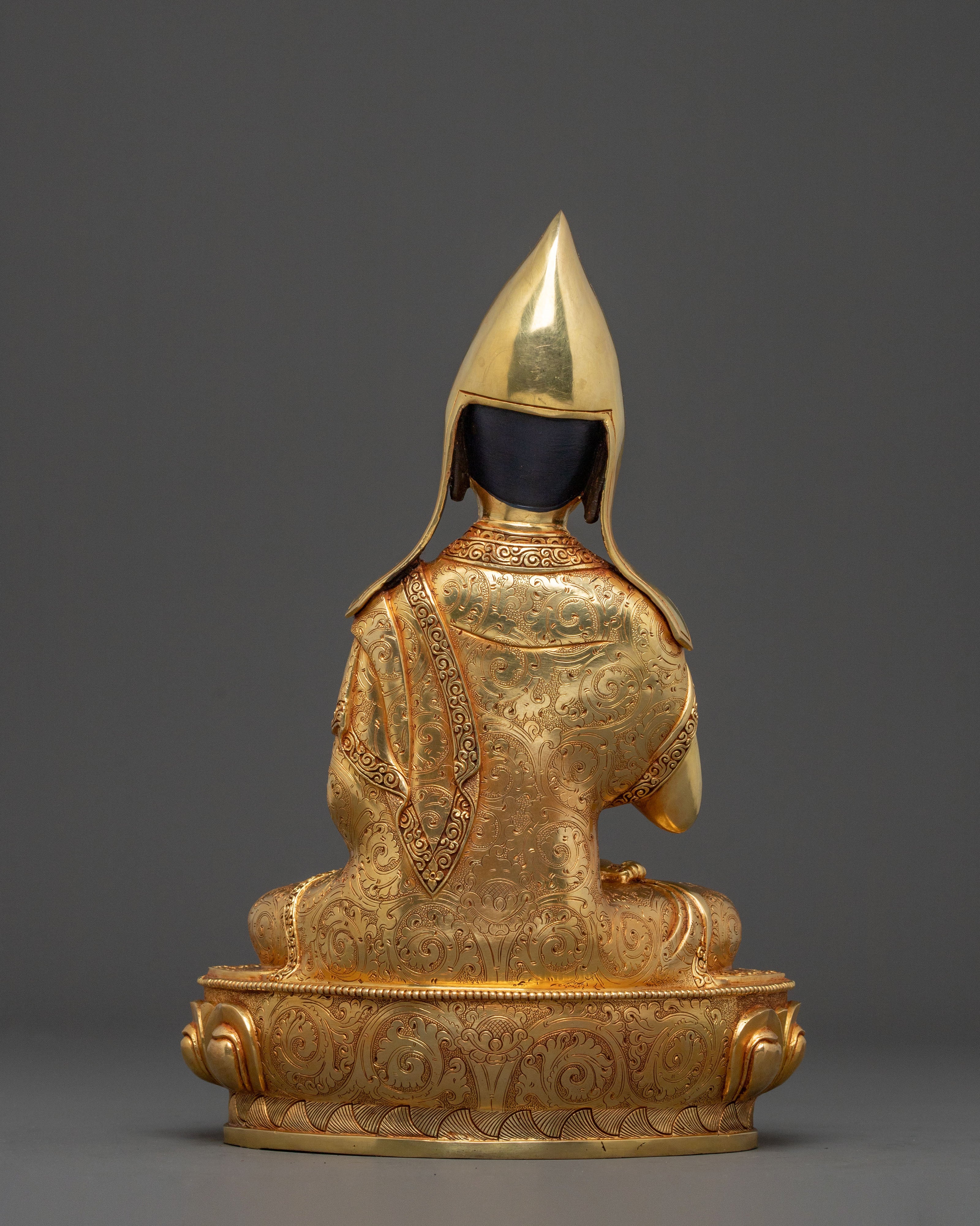 Tsongkhapa Disciples Meditating Statue | Spiritual Protection