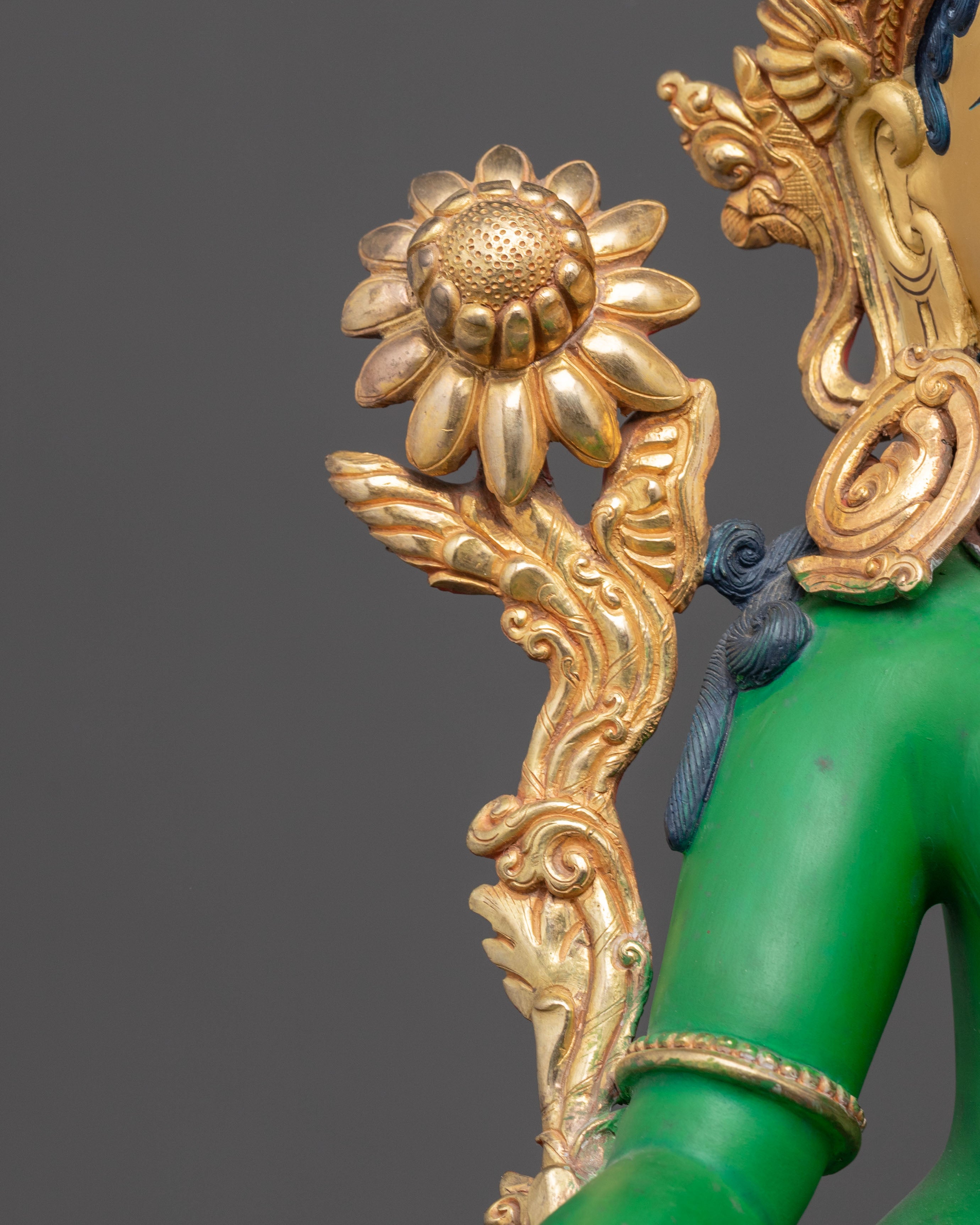 Peaceful Statue of Mother Green Tara | Swift Compassion