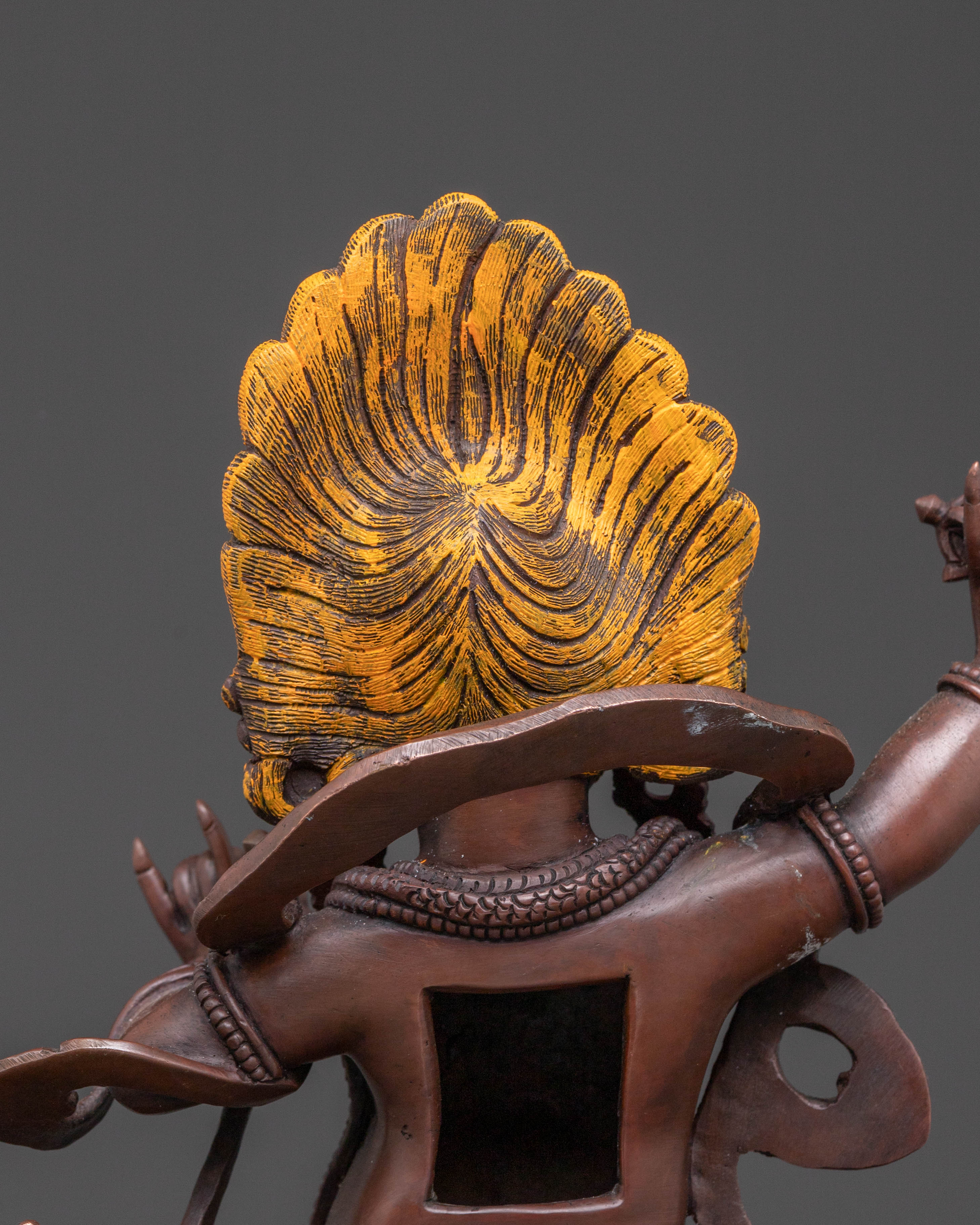 Vajrapani Blessing Statue – Oxidized Copper Artistry