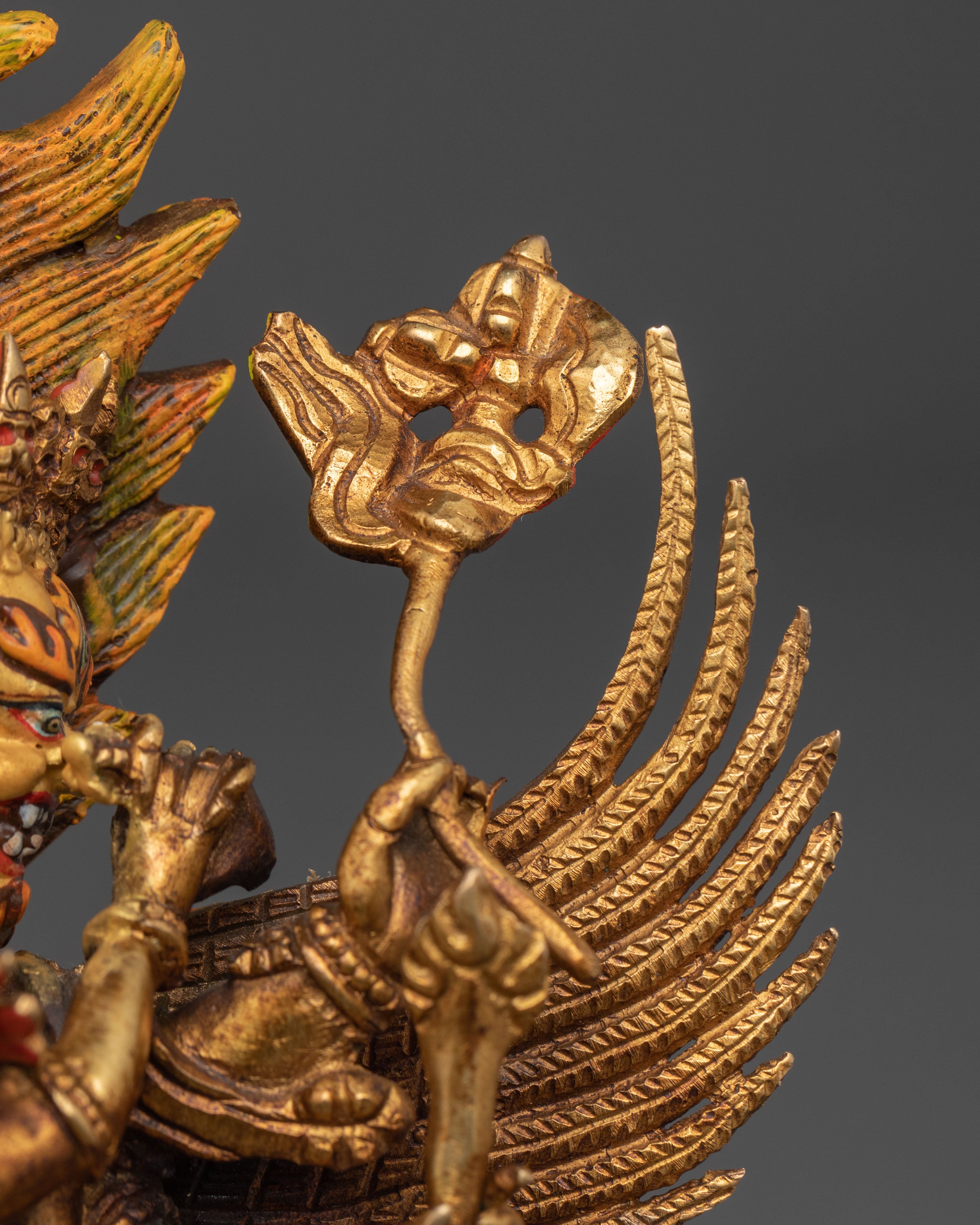 Hayagriva Spiritual Statue | 24K Gold Gilded Icon