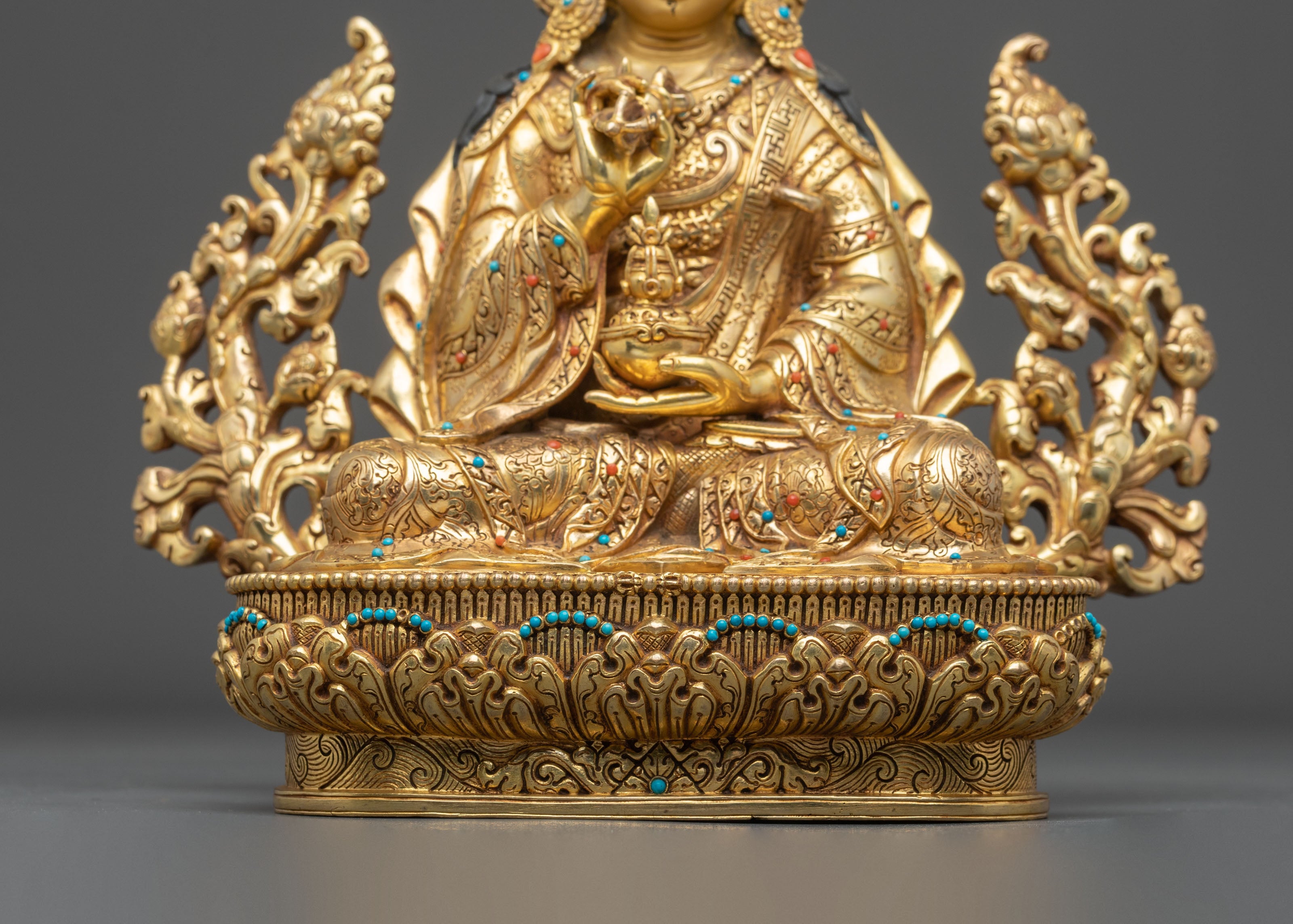 Tsokye Dorje Buddhist Statue | 24K Gold Gilded Copper Sculpture