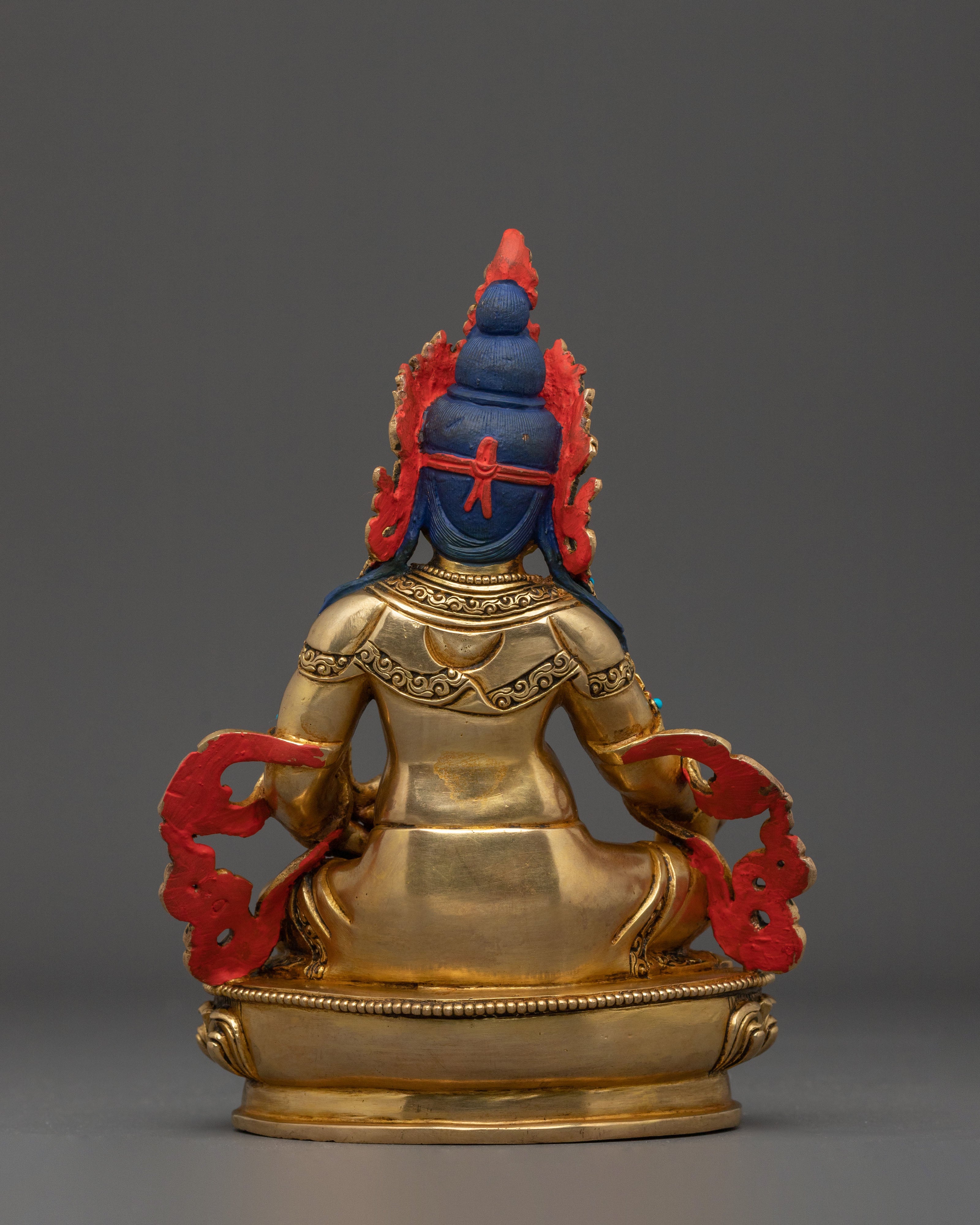 Handcrafted Tibetan Wealth Deity Dzambhala Statue