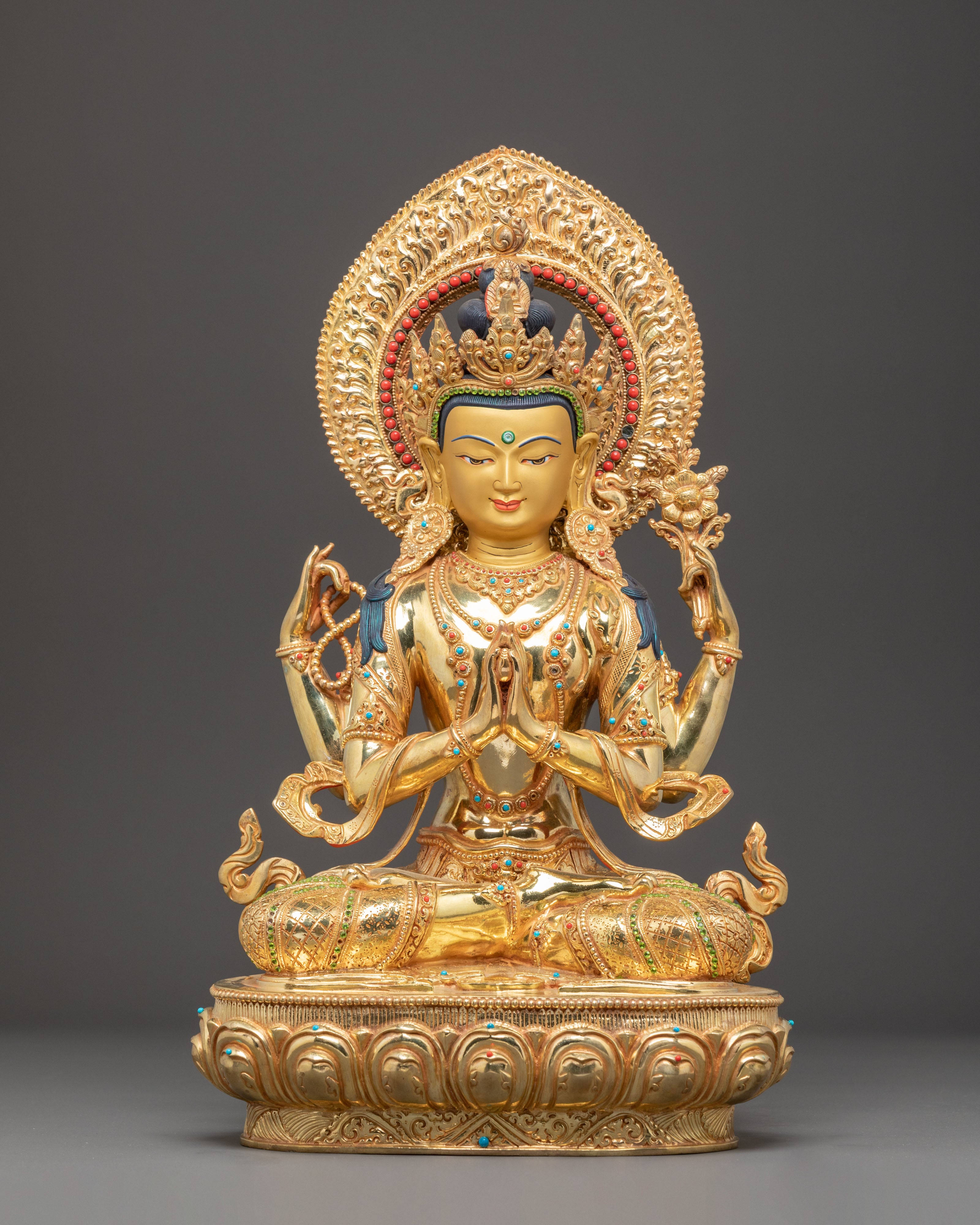 Handcrafted Chenrezig Statue